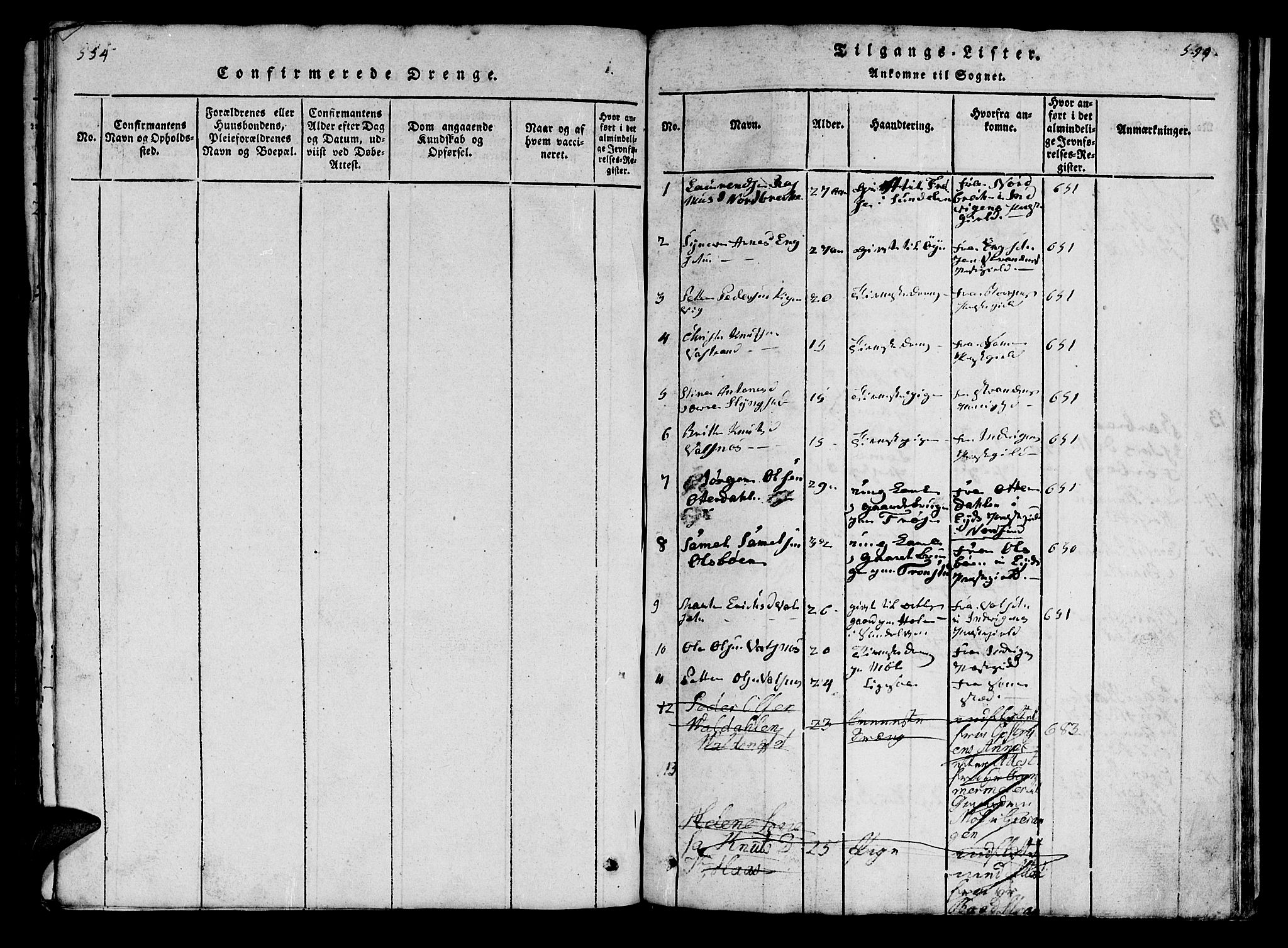 Ministerialprotokoller, klokkerbøker og fødselsregistre - Møre og Romsdal, SAT/A-1454/519/L0246: Parish register (official) no. 519A05, 1817-1834, p. 598-599