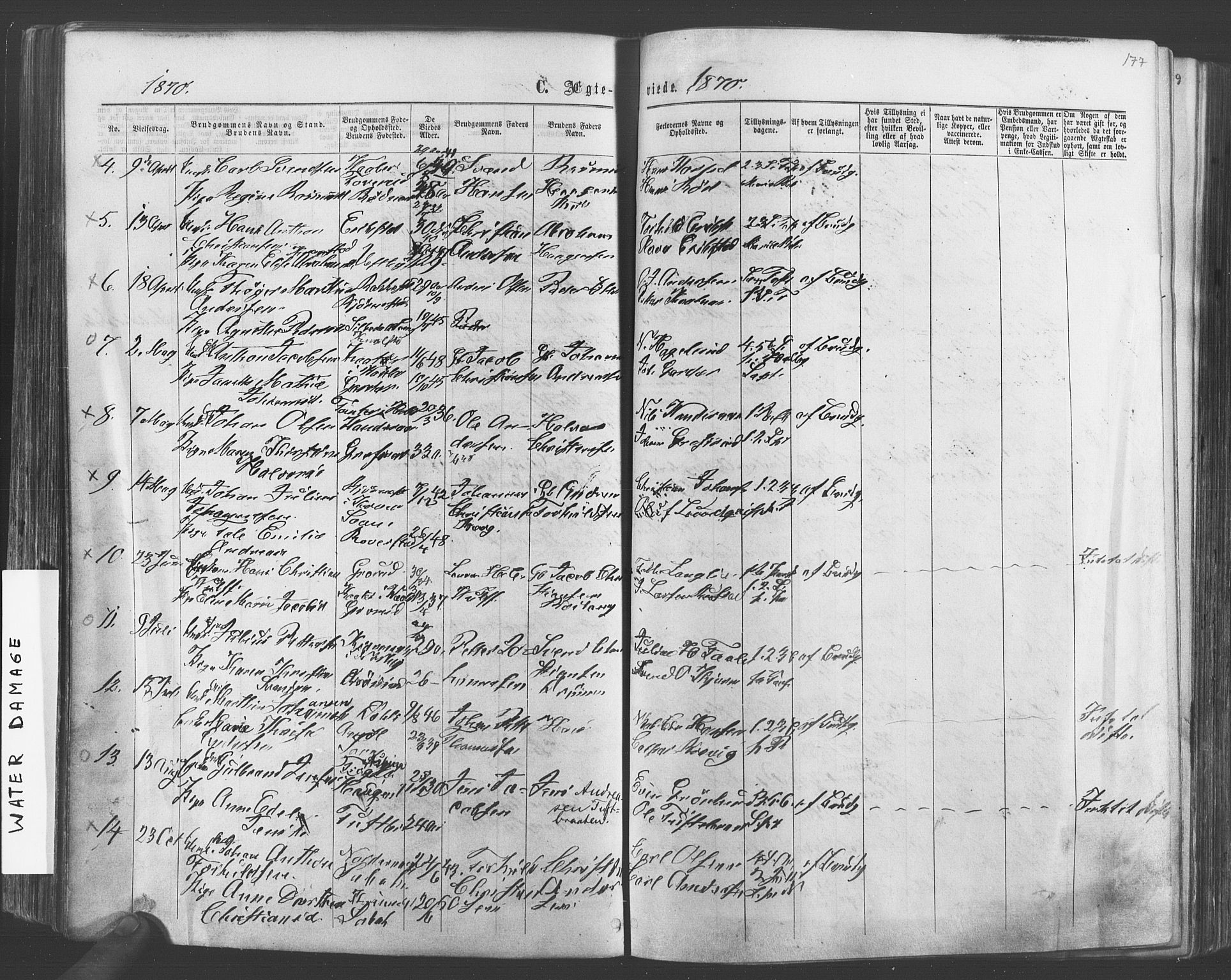 Vestby prestekontor Kirkebøker, AV/SAO-A-10893/F/Fa/L0008: Parish register (official) no. I 8, 1863-1877, p. 177