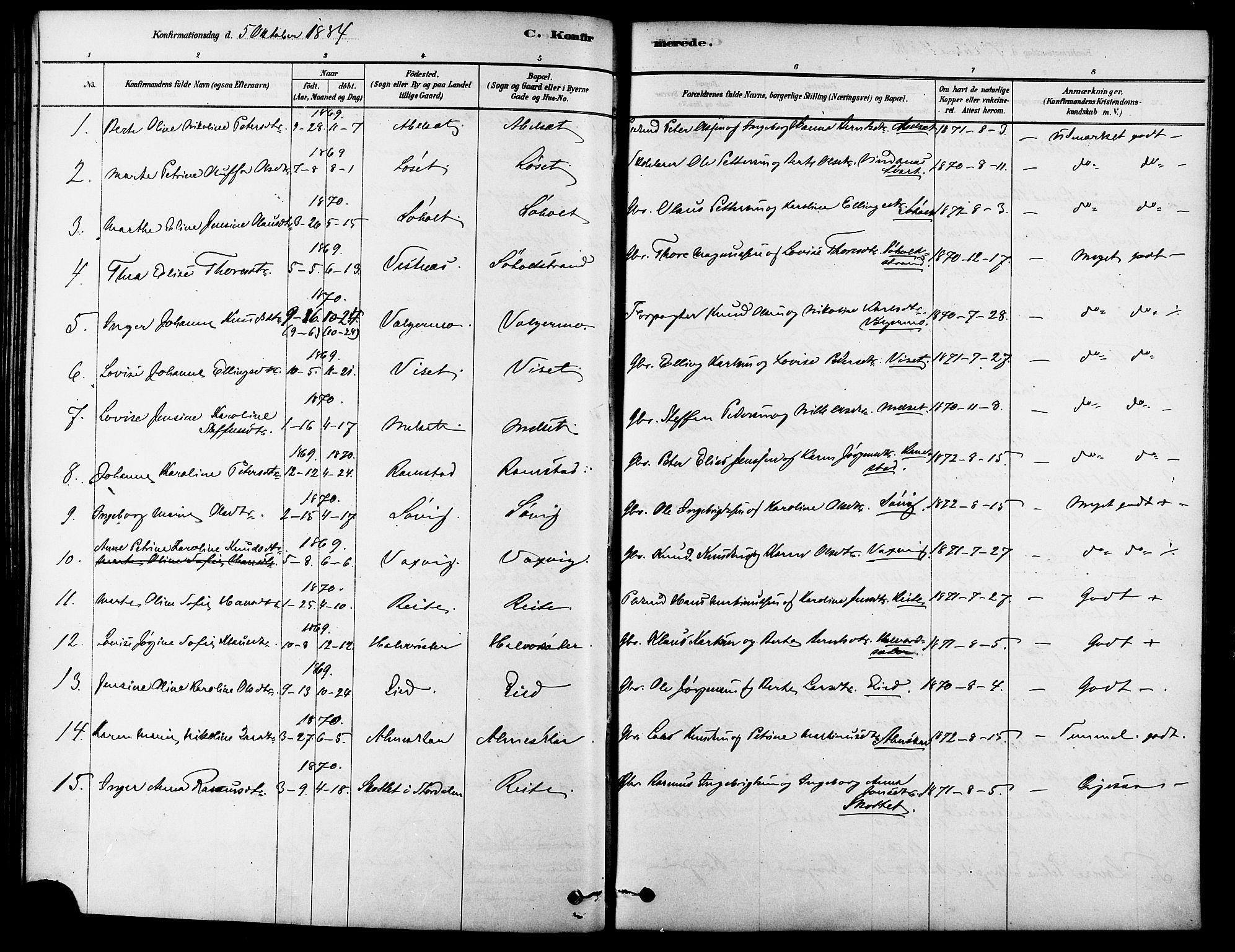 Ministerialprotokoller, klokkerbøker og fødselsregistre - Møre og Romsdal, AV/SAT-A-1454/522/L0315: Parish register (official) no. 522A10, 1878-1890