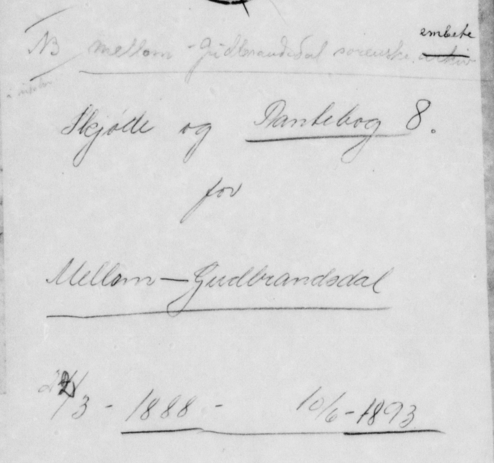 Mellom-Gudbrandsdal sorenskriveri, AV/SAH-TING-038/H/Hb/L0009: Mortgage book no. 9, 1888-1893