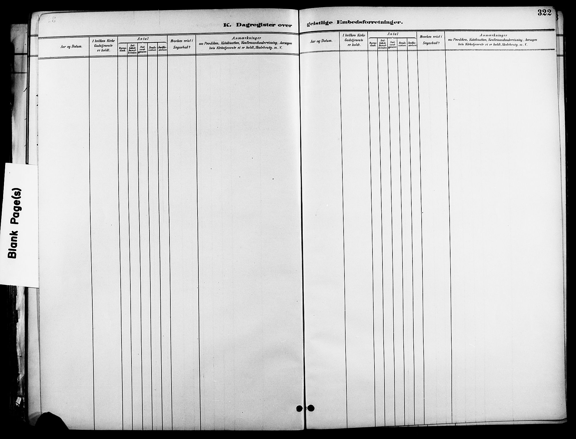 Garnisonsmenigheten Kirkebøker, SAO/A-10846/F/Fa/L0013: Parish register (official) no. 13, 1894-1904, p. 322
