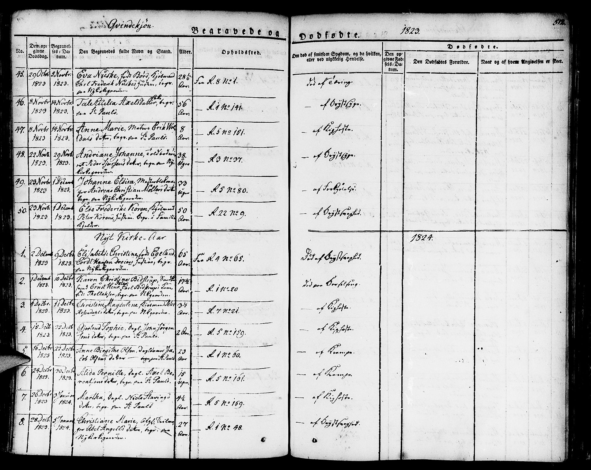 Nykirken Sokneprestembete, AV/SAB-A-77101/H/Haa/L0012: Parish register (official) no. A 12, 1821-1844, p. 512