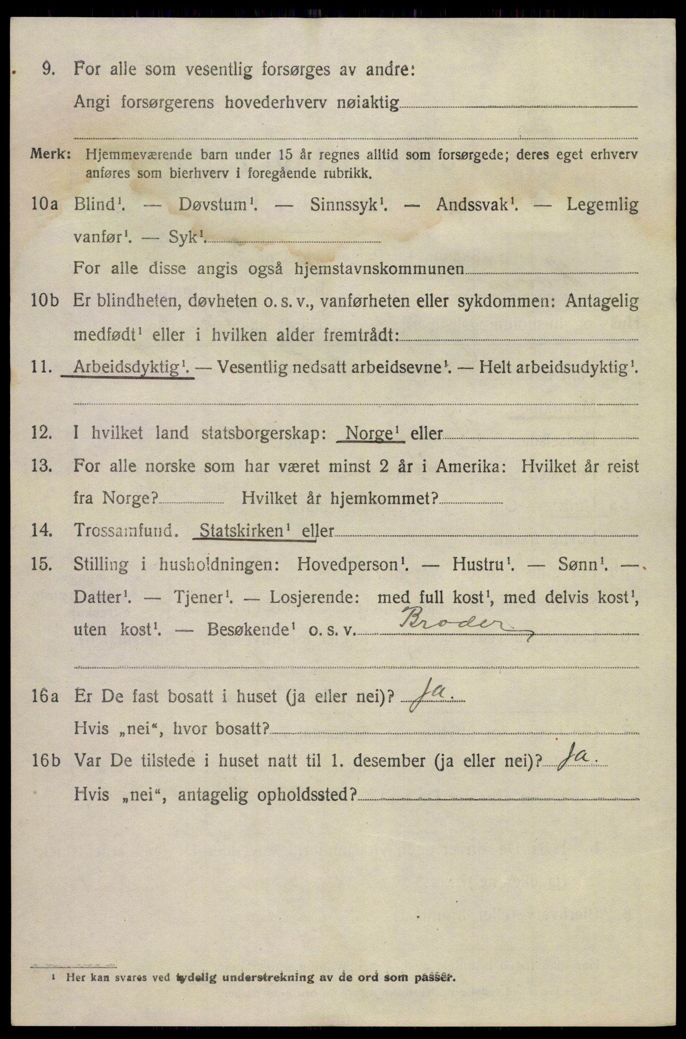 SAKO, 1920 census for Hovin, 1920, p. 1694