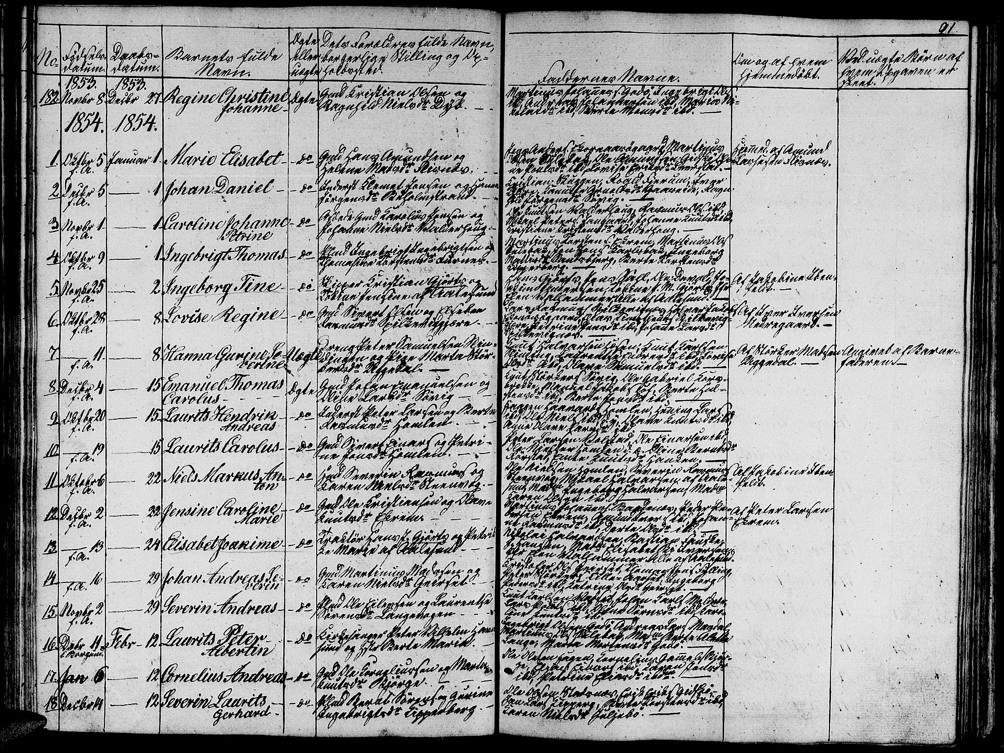 Ministerialprotokoller, klokkerbøker og fødselsregistre - Møre og Romsdal, AV/SAT-A-1454/528/L0426: Parish register (copy) no. 528C07, 1844-1854, p. 91