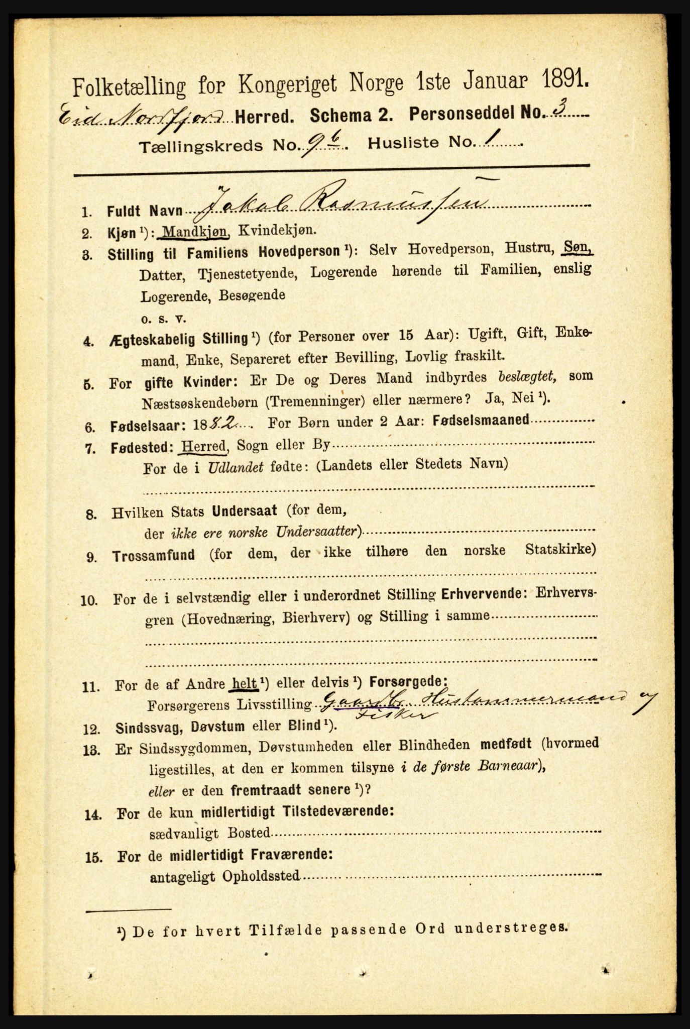 RA, 1891 census for 1443 Eid, 1891, p. 2482