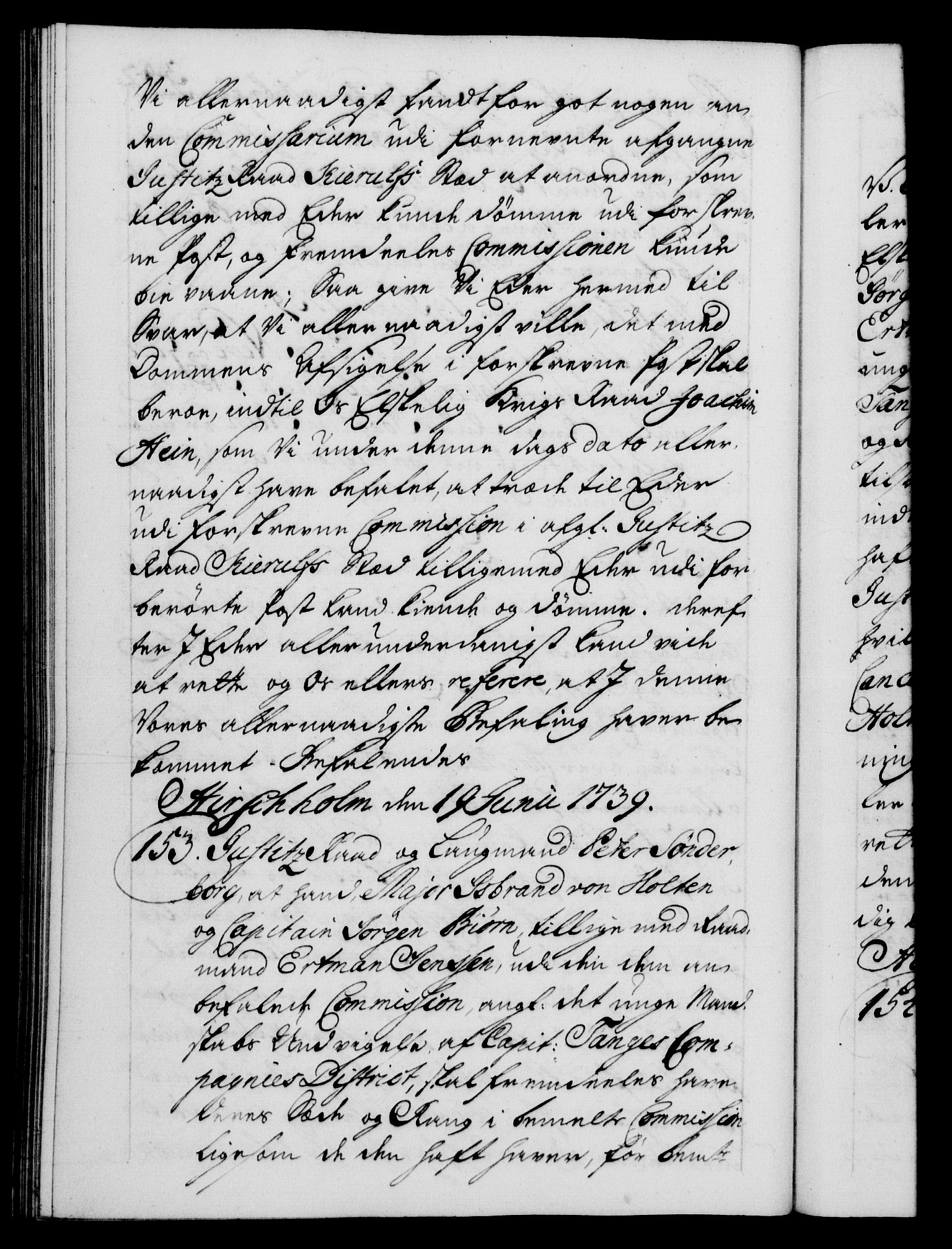 Danske Kanselli 1572-1799, AV/RA-EA-3023/F/Fc/Fca/Fcab/L0028: Norske tegnelser, 1738-1740, p. 342b