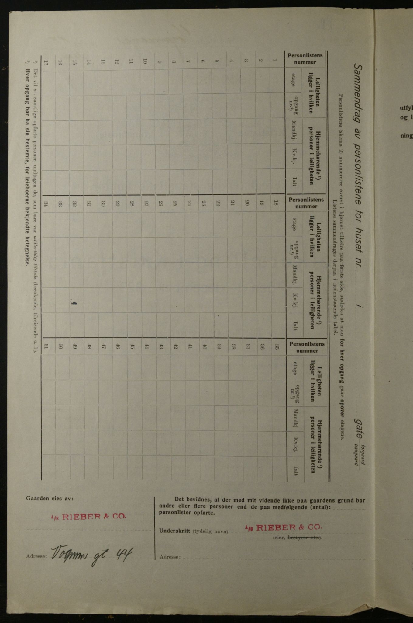 OBA, Municipal Census 1923 for Kristiania, 1923, p. 137006