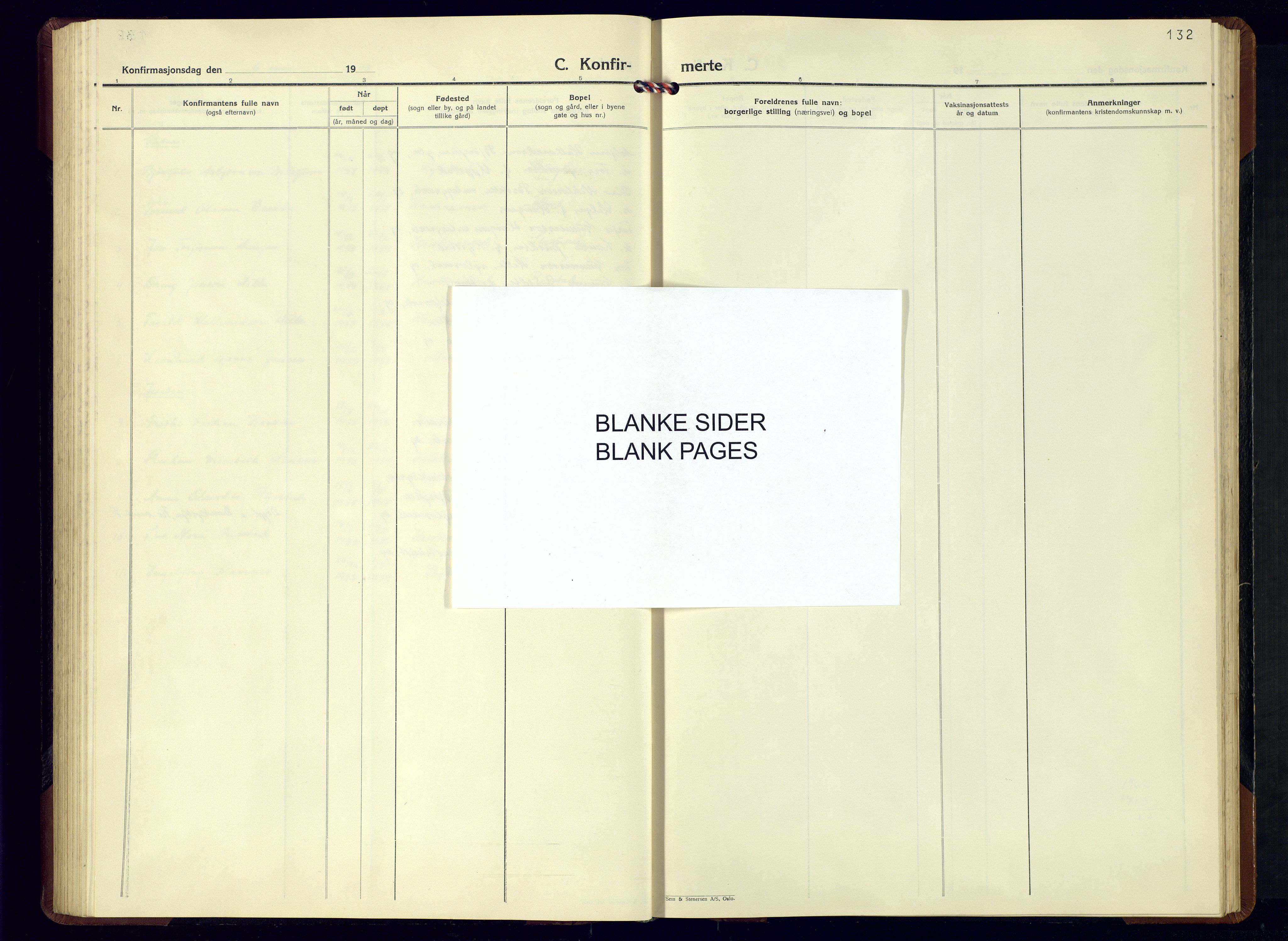 Valle sokneprestkontor, AV/SAK-1111-0044/F/Fb/Fbb/L0004: Parish register (copy) no. B-4, 1948-1973, p. 132