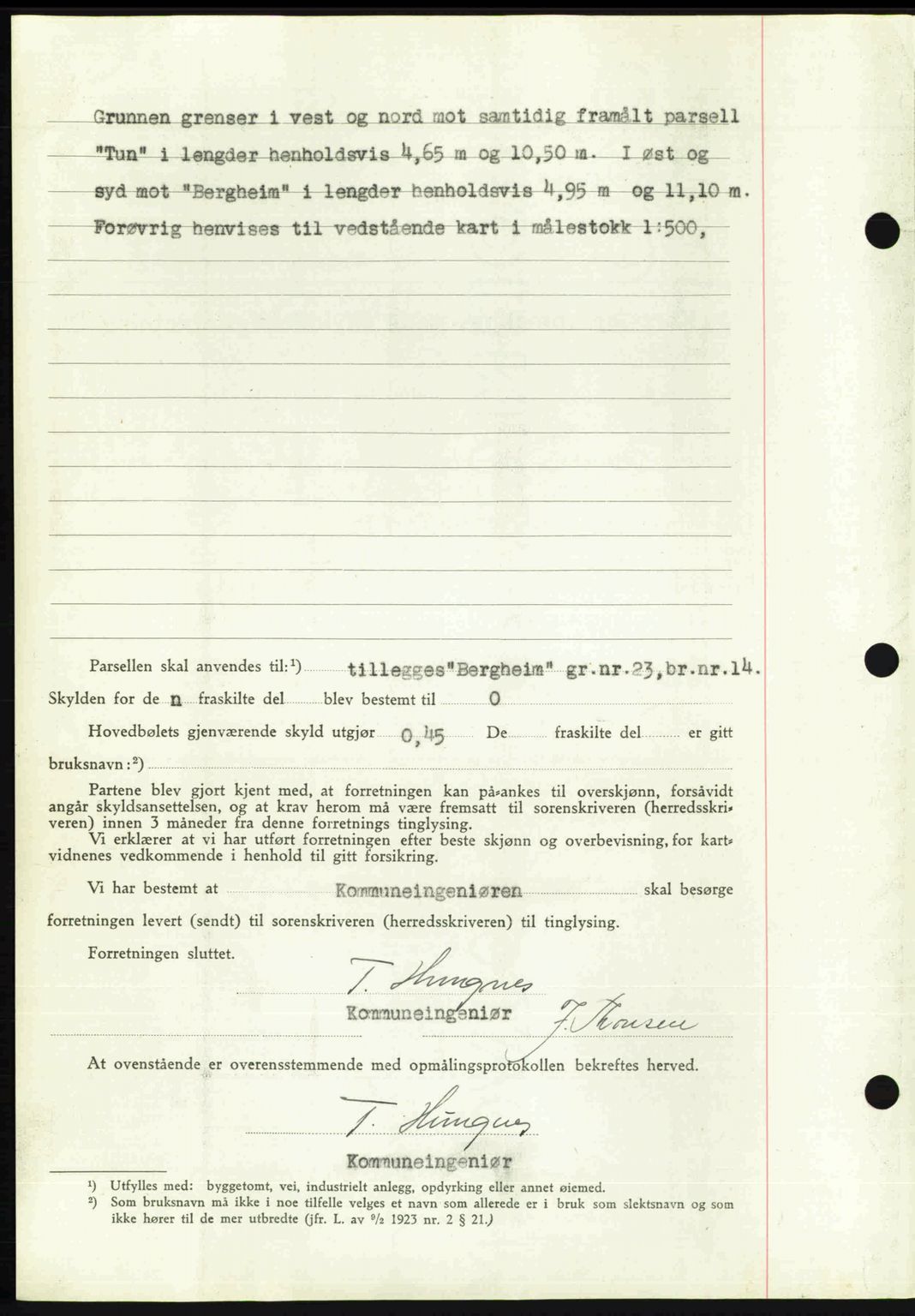 Romsdal sorenskriveri, AV/SAT-A-4149/1/2/2C: Mortgage book no. A20, 1946-1946, Diary no: : 984/1946