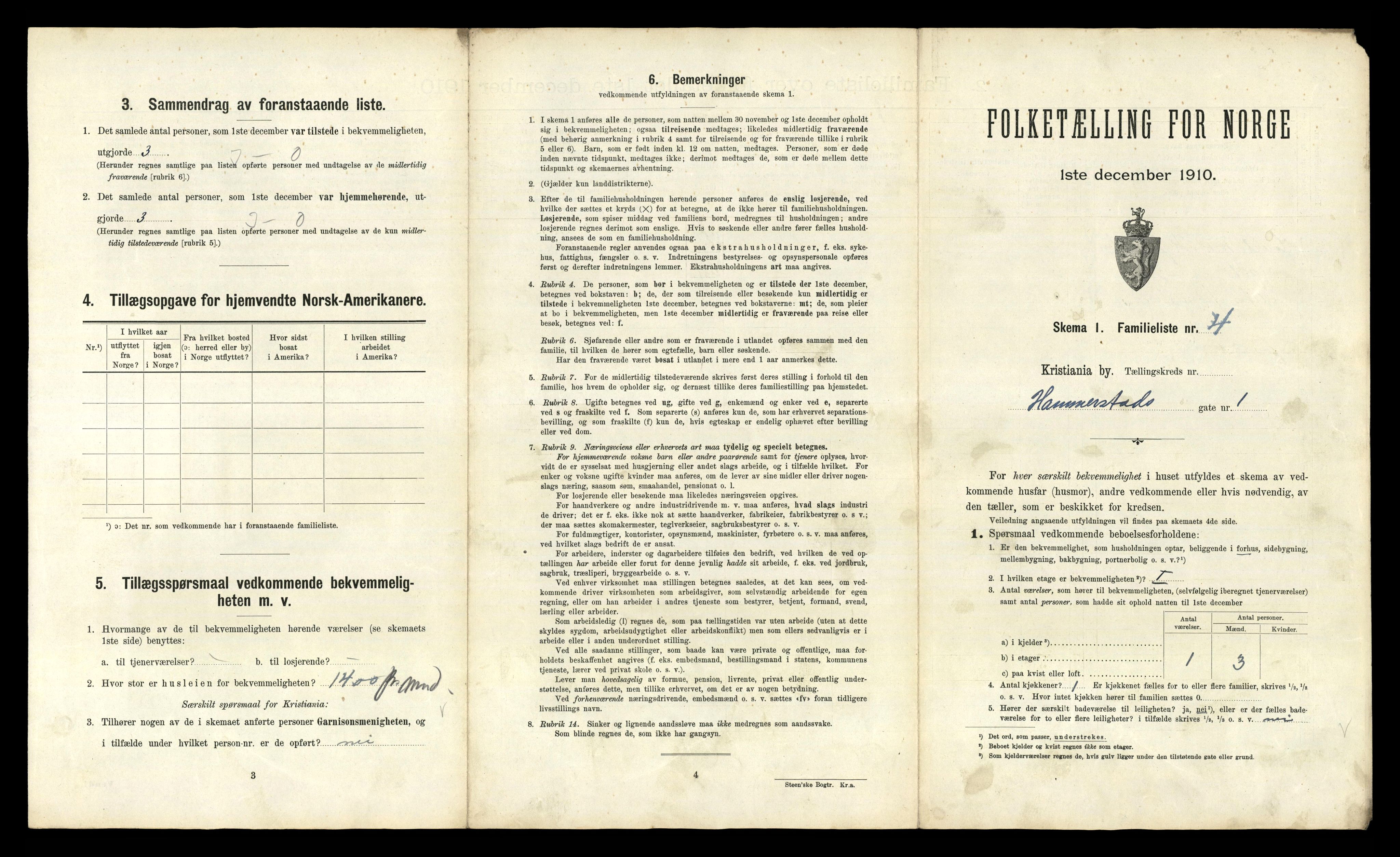 RA, 1910 census for Kristiania, 1910, p. 33423