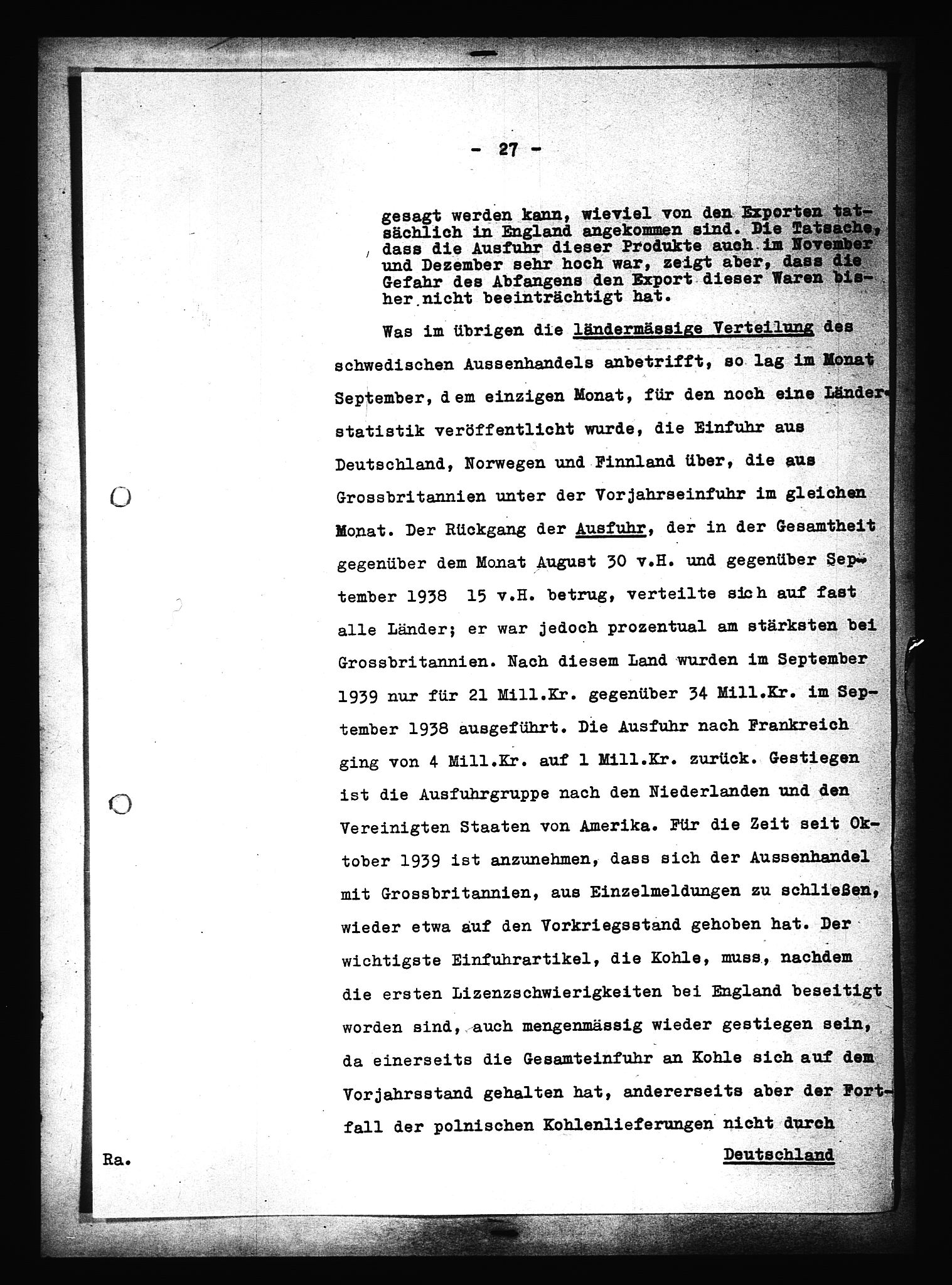 Documents Section, AV/RA-RAFA-2200/V/L0090: Amerikansk mikrofilm "Captured German Documents".
Box No. 952.  FKA jnr. 59/1955., 1940, p. 65