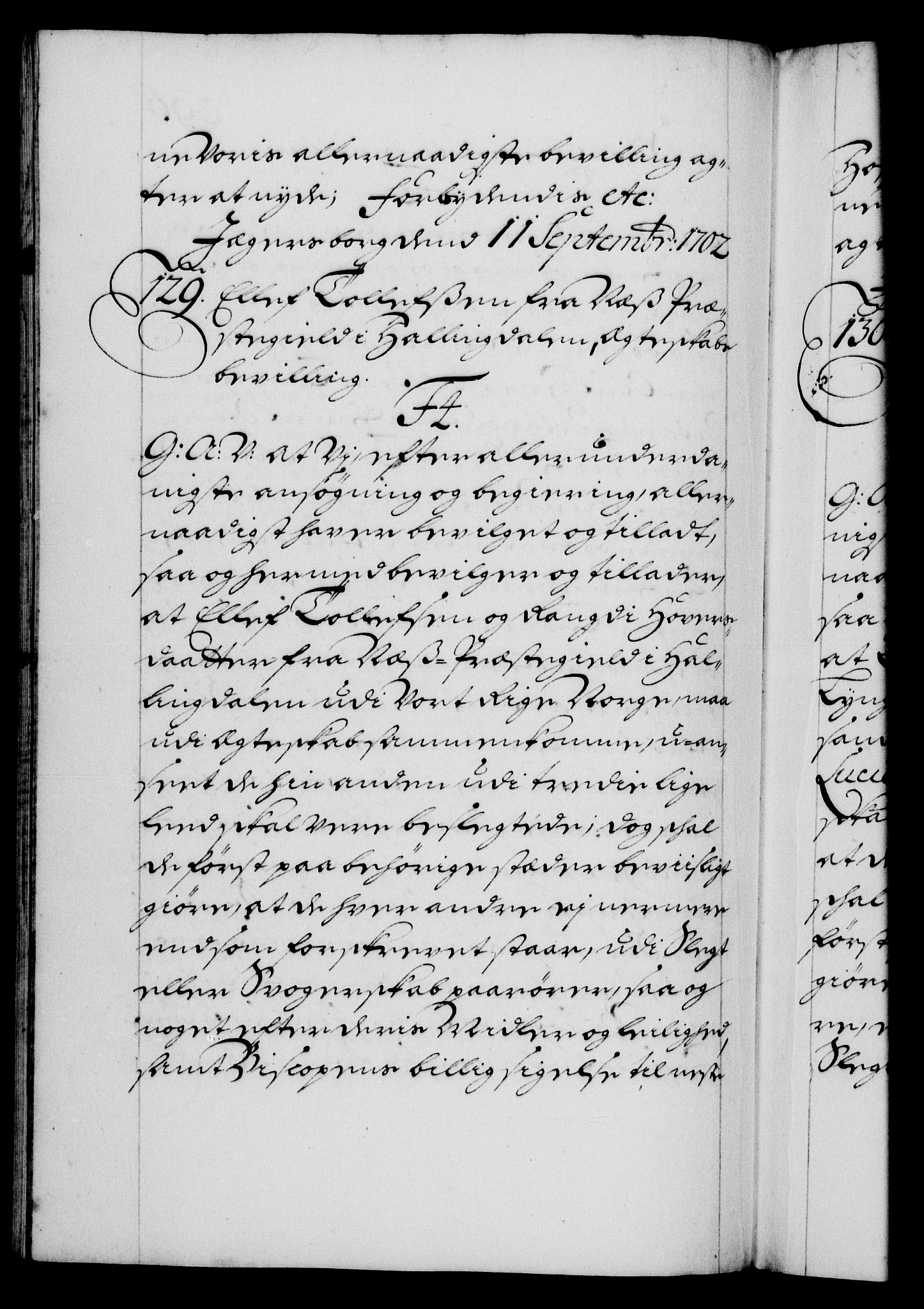 Danske Kanselli 1572-1799, AV/RA-EA-3023/F/Fc/Fca/Fcaa/L0018: Norske registre, 1699-1703, p. 396b