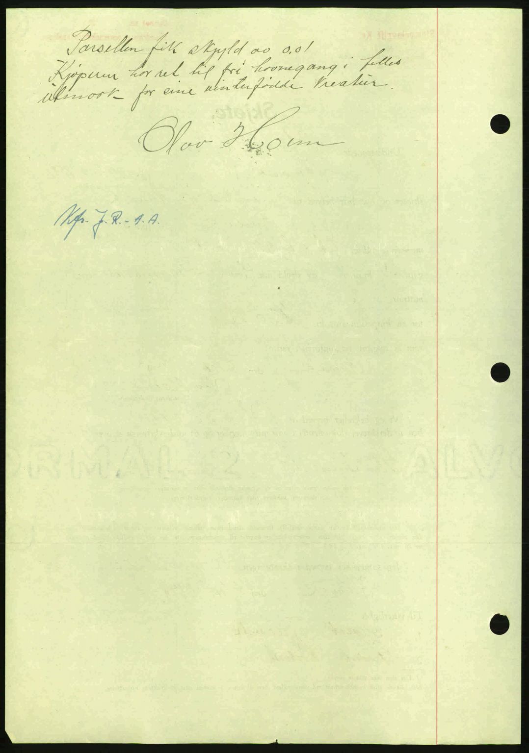 Nordmøre sorenskriveri, AV/SAT-A-4132/1/2/2Ca: Mortgage book no. A100a, 1945-1945, Diary no: : 1458/1945