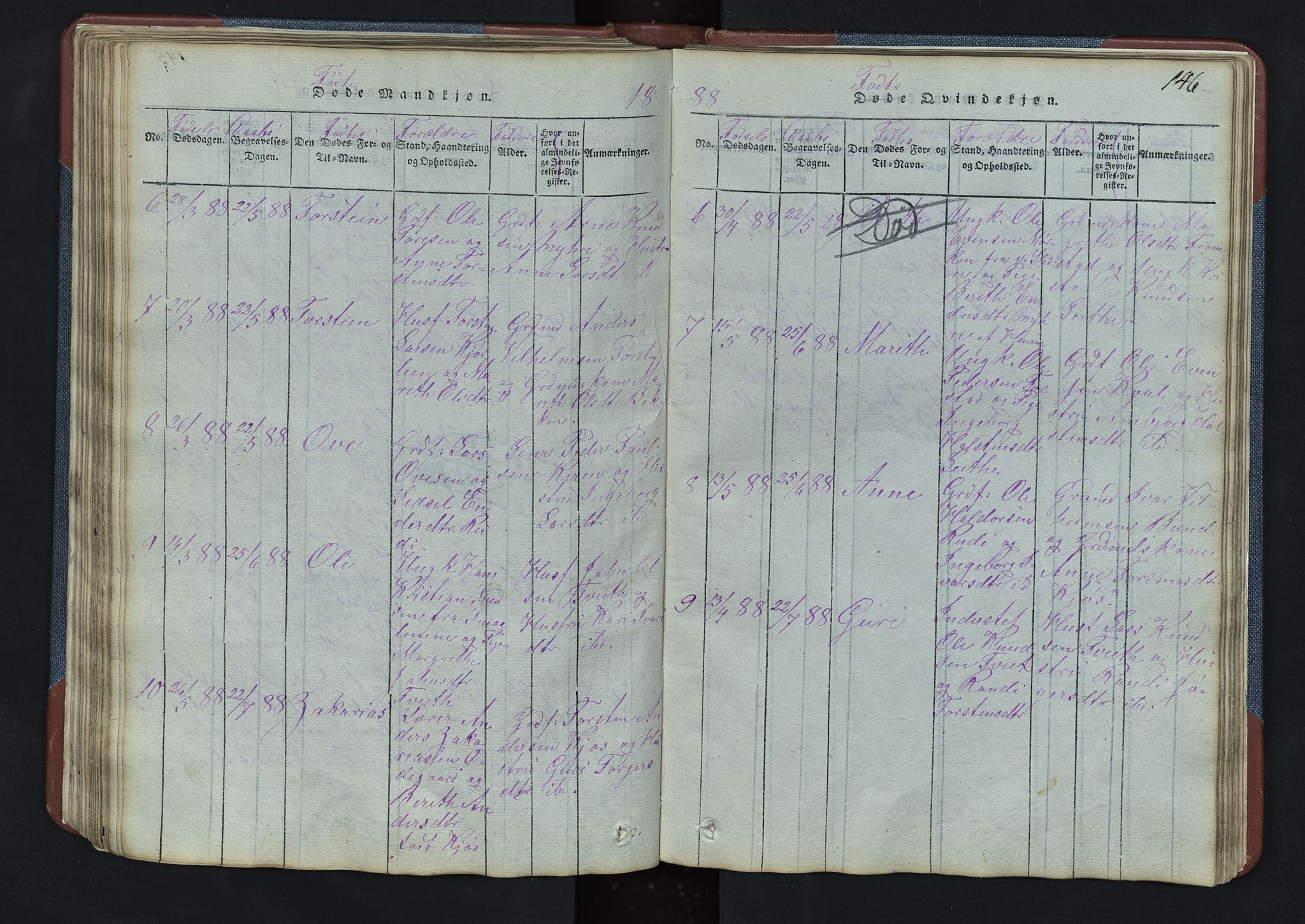 Vang prestekontor, Valdres, SAH/PREST-140/H/Hb/L0003: Parish register (copy) no. 3, 1814-1892, p. 146