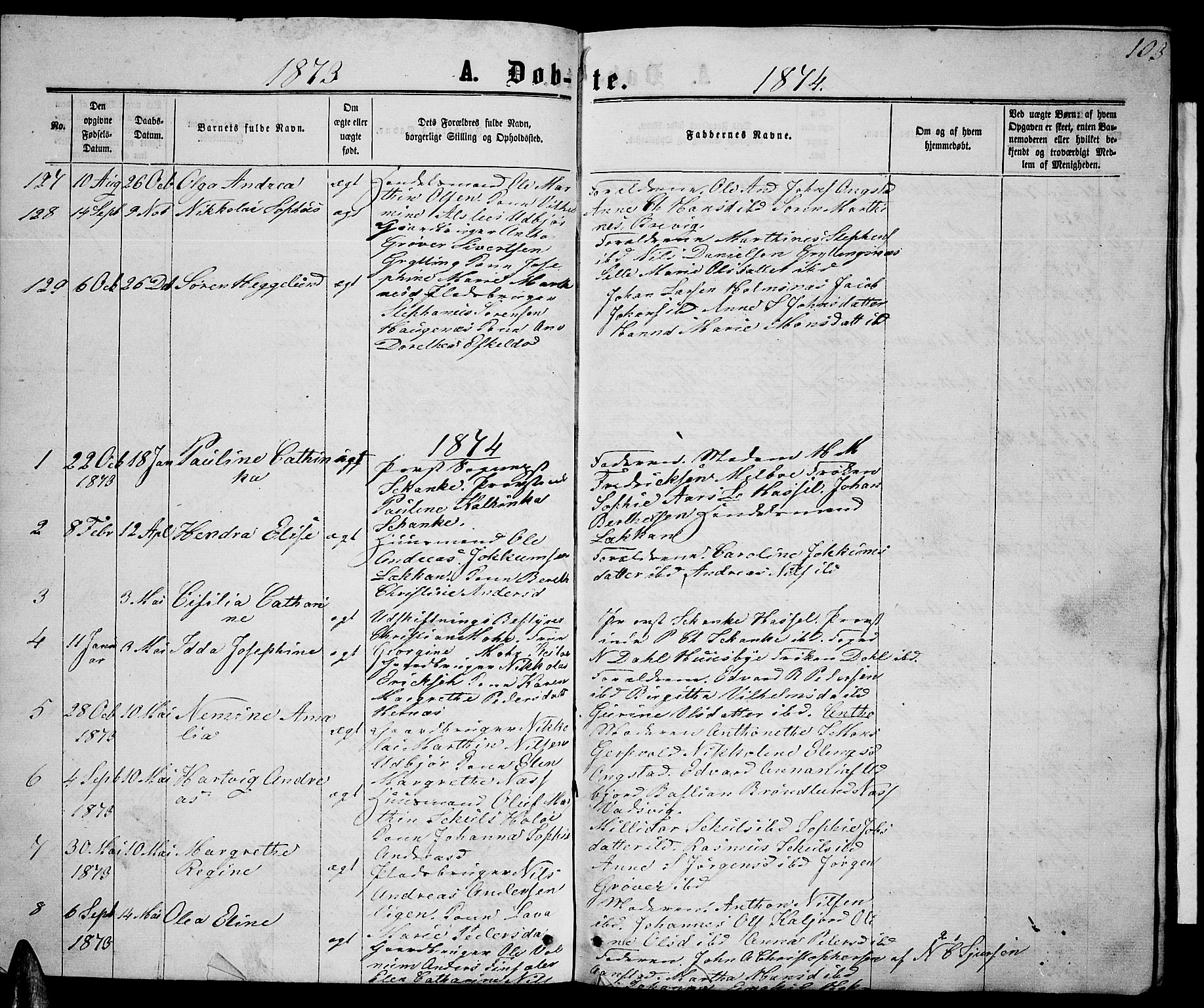 Ministerialprotokoller, klokkerbøker og fødselsregistre - Nordland, AV/SAT-A-1459/888/L1266: Parish register (copy) no. 888C04, 1864-1877, p. 103