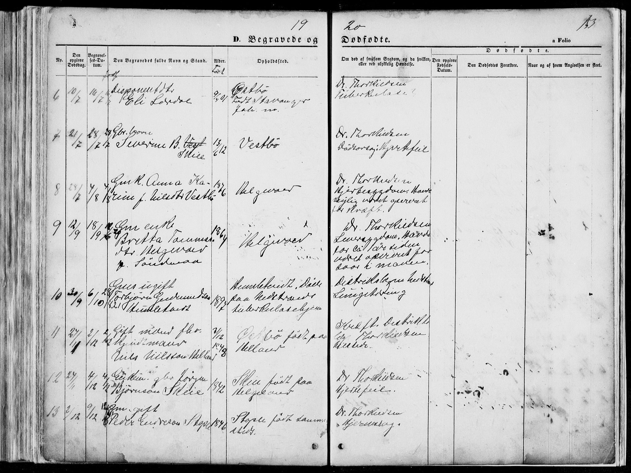 Vikedal sokneprestkontor, SAST/A-101840/01/V: Parish register (copy) no. B 10, 1864-1926, p. 153