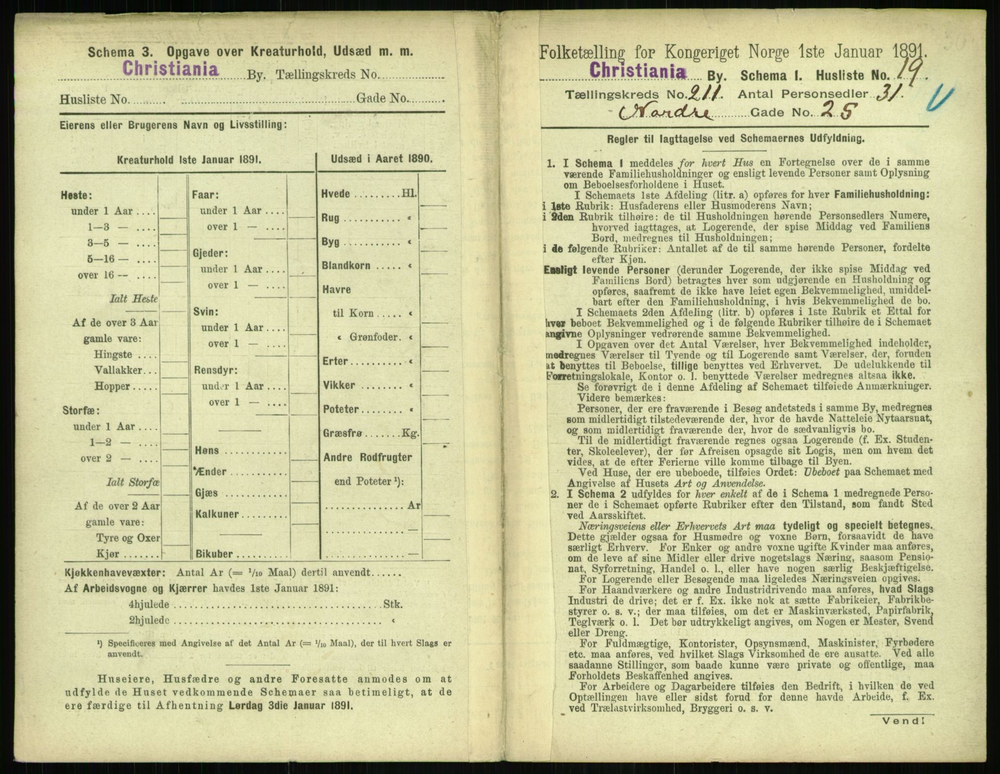 RA, 1891 census for 0301 Kristiania, 1891, p. 125904