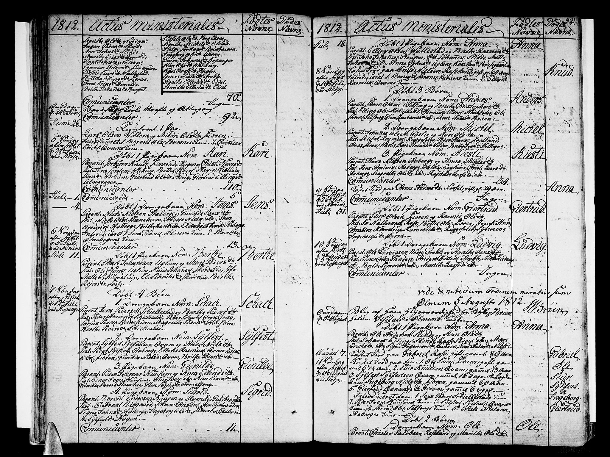 Sogndal sokneprestembete, AV/SAB-A-81301/H/Haa/Haaa/L0009: Parish register (official) no. A 9, 1809-1821, p. 32