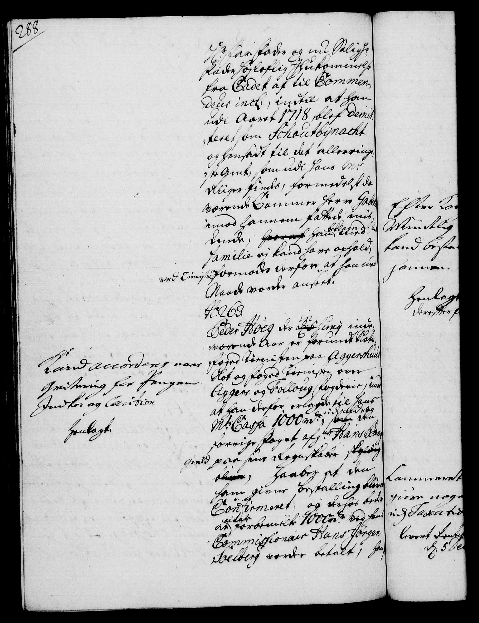 Rentekammeret, Kammerkanselliet, RA/EA-3111/G/Gh/Gha/L0012: Norsk ekstraktmemorialprotokoll (merket RK 53.57), 1730, p. 288
