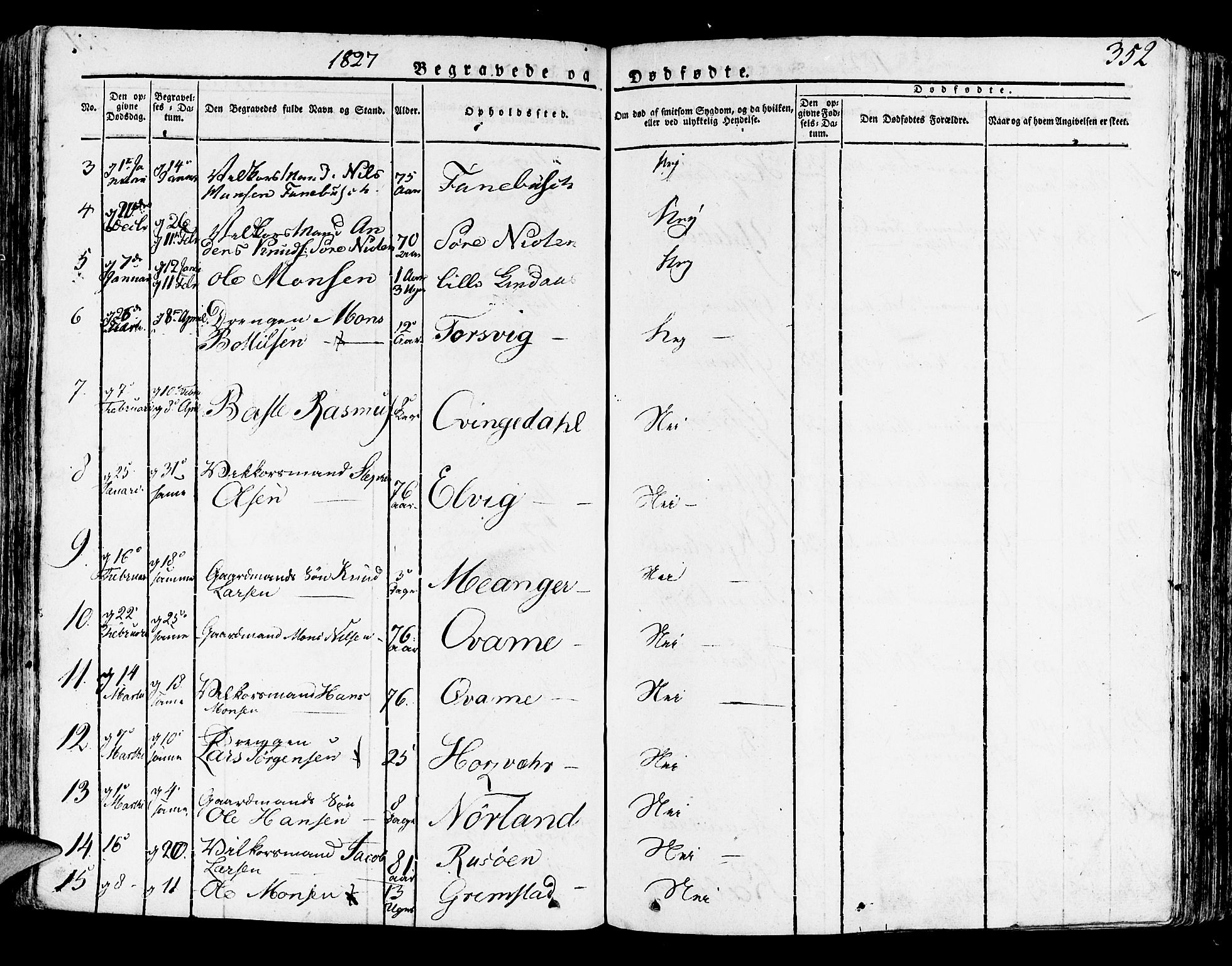 Lindås Sokneprestembete, SAB/A-76701/H/Haa: Parish register (official) no. A 8, 1823-1836, p. 352