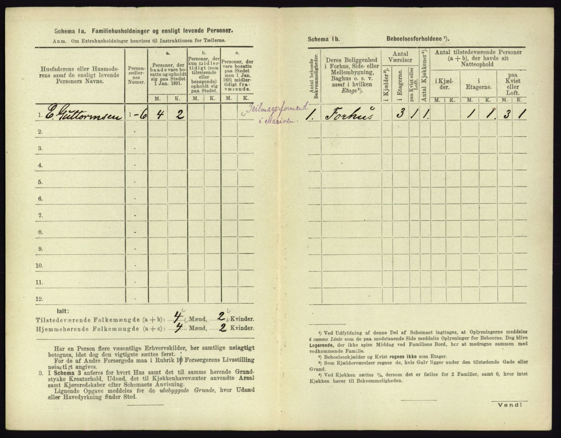 RA, 1891 census for 0703 Horten, 1891, p. 468