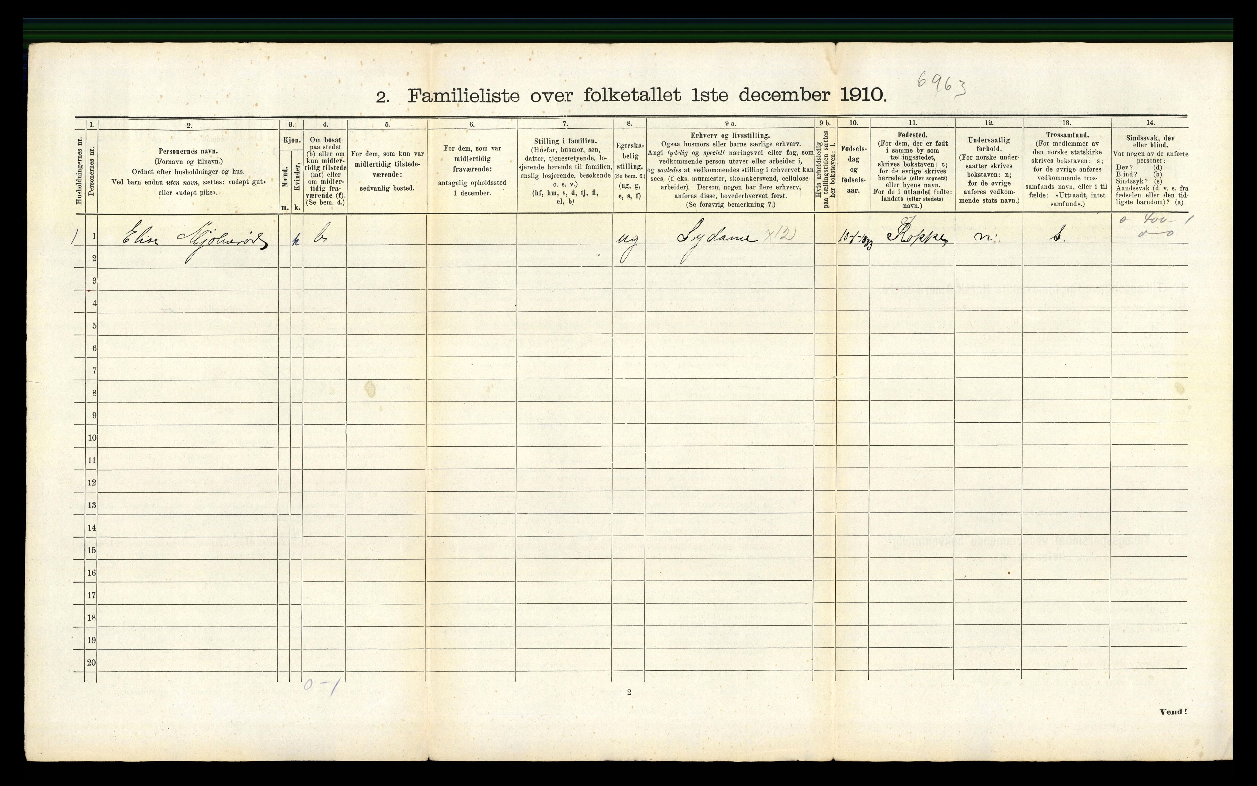 RA, 1910 census for Fredrikshald, 1910, p. 4299