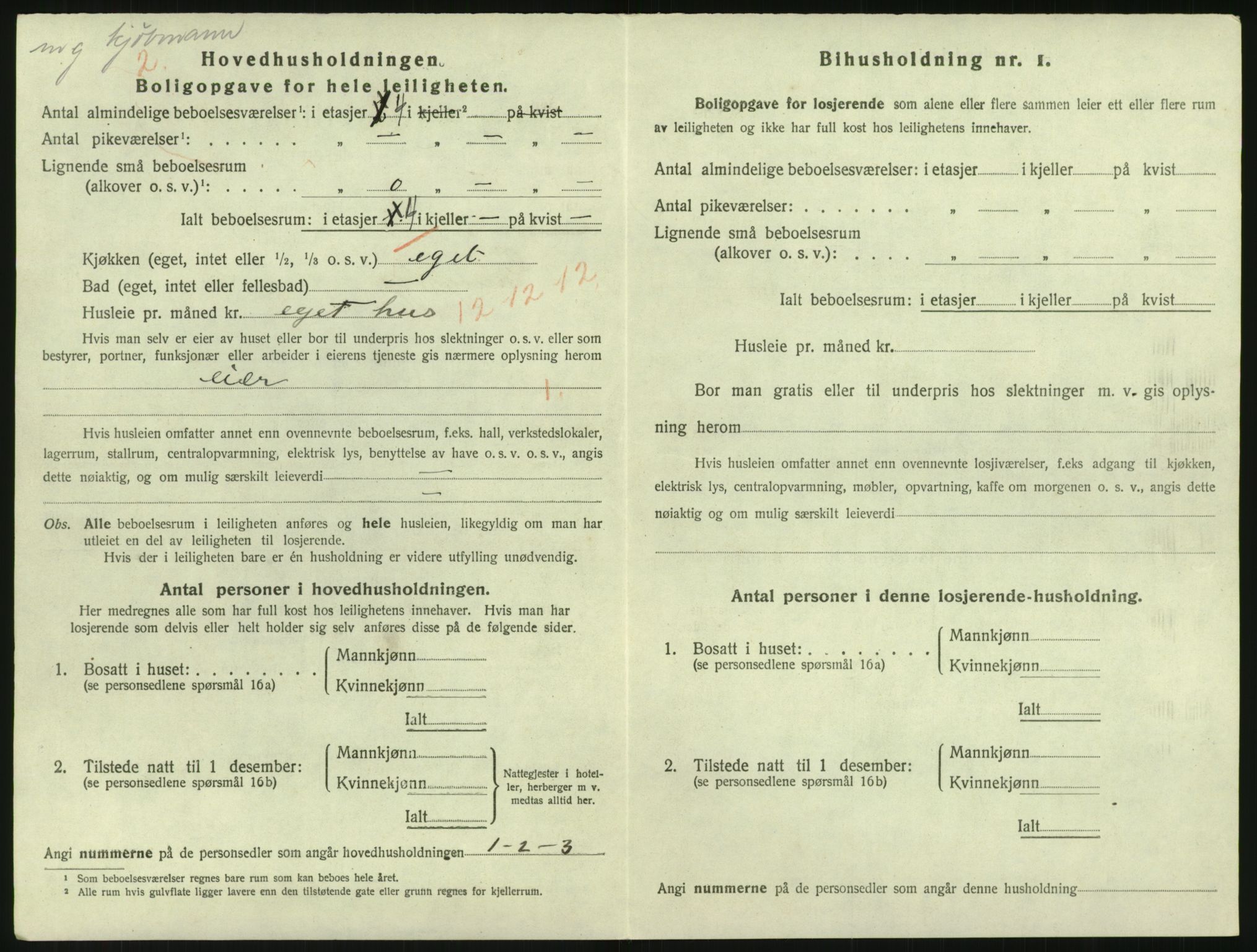 SAK, 1920 census for Grimstad, 1920, p. 1342