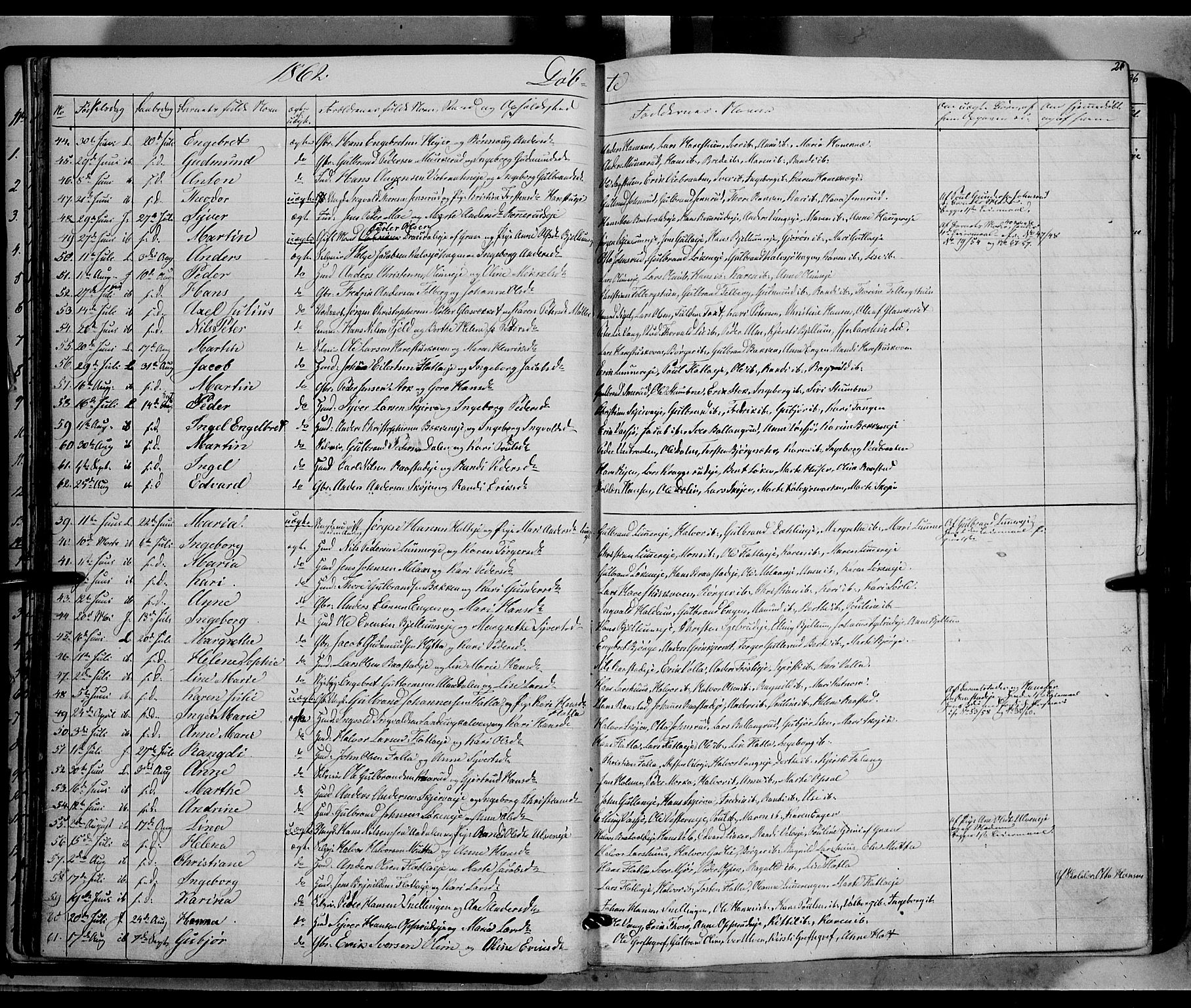 Jevnaker prestekontor, SAH/PREST-116/H/Ha/Haa/L0007: Parish register (official) no. 7, 1858-1876, p. 26