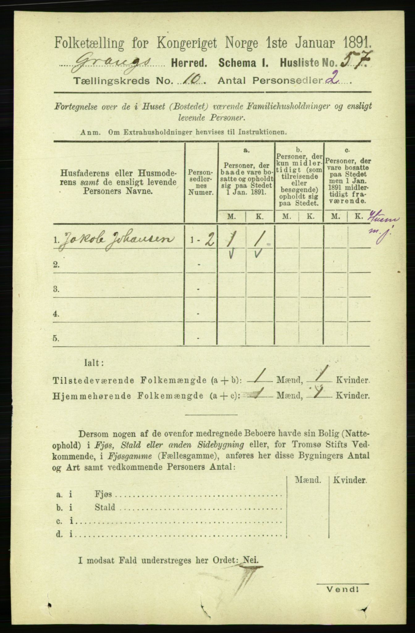 RA, 1891 census for 1742 Grong, 1891, p. 3629