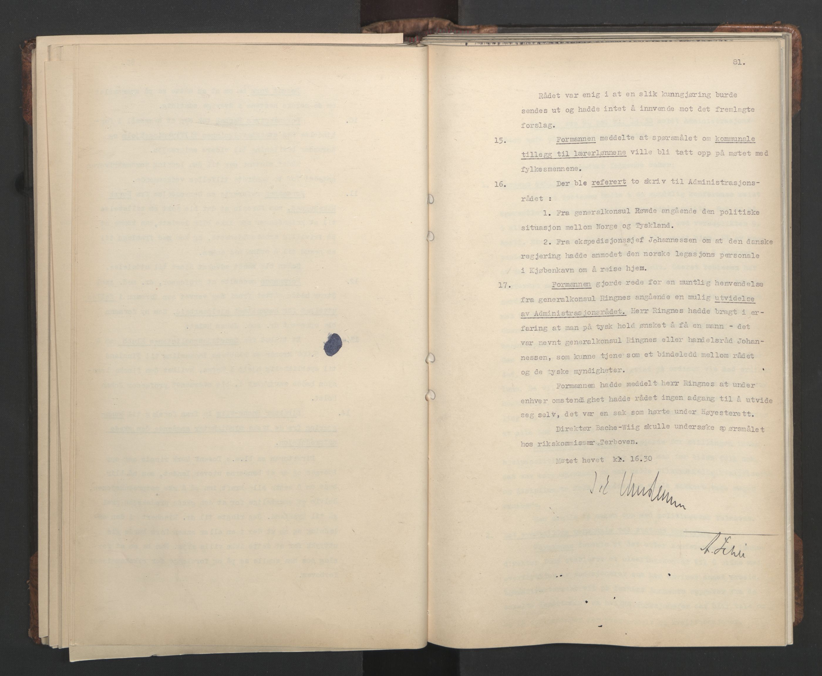 Administrasjonsrådet, AV/RA-S-1004/A/L0001: Møteprotokoll med tillegg 15/4-25/9, 1940, p. 81