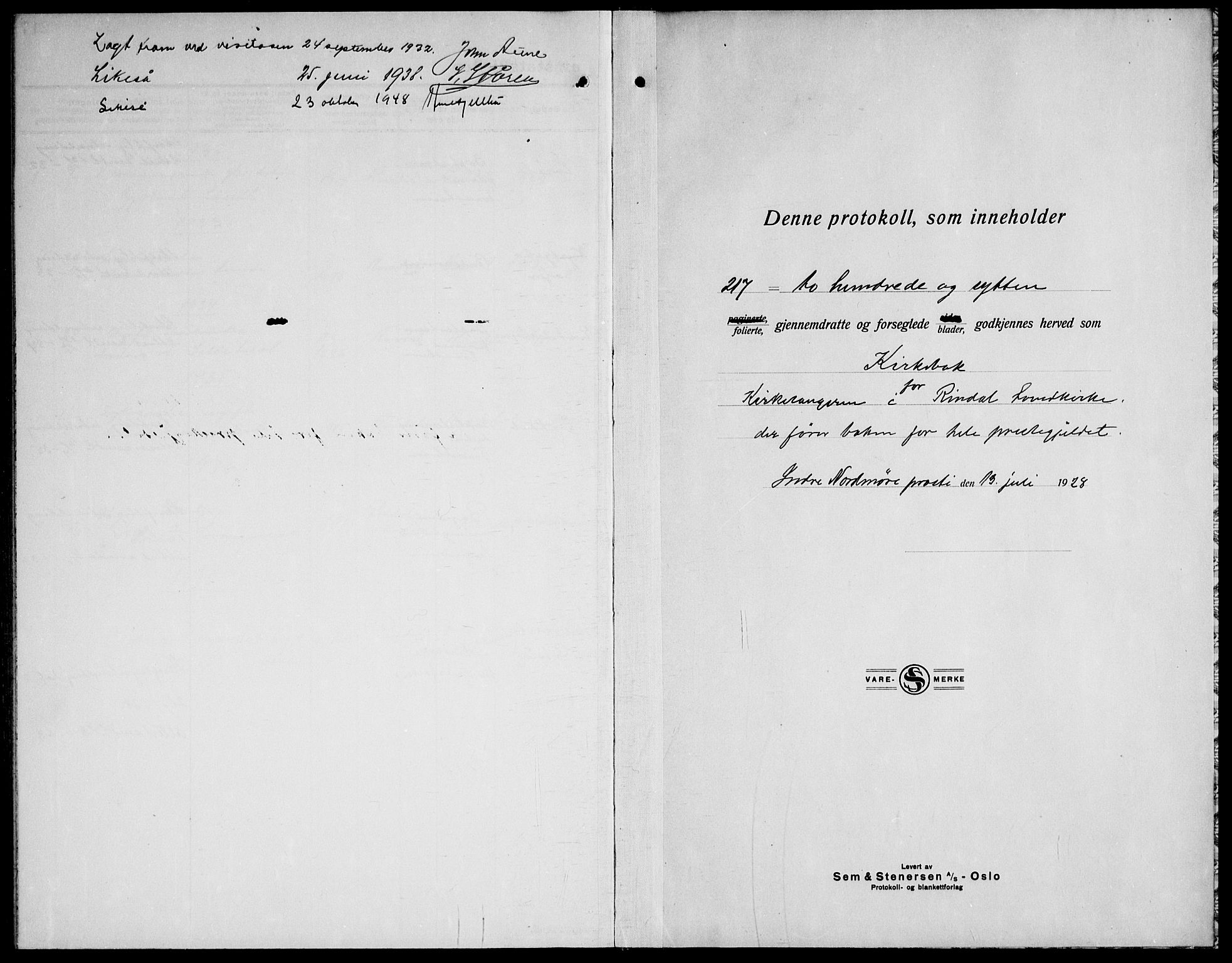 Ministerialprotokoller, klokkerbøker og fødselsregistre - Møre og Romsdal, AV/SAT-A-1454/598/L1080: Parish register (copy) no. 598C05, 1927-1944