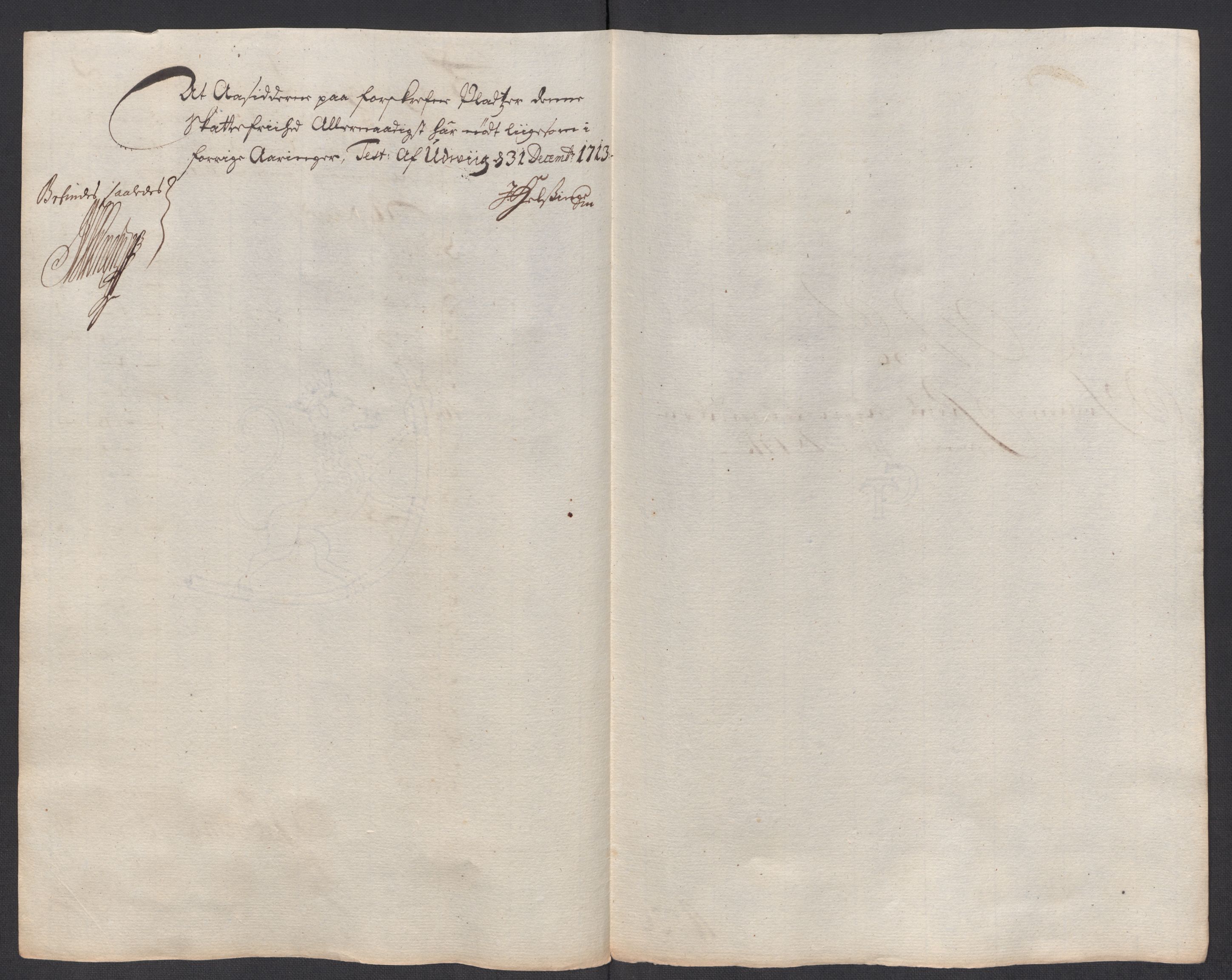 Rentekammeret inntil 1814, Reviderte regnskaper, Fogderegnskap, RA/EA-4092/R63/L4321: Fogderegnskap Inderøy, 1713, p. 405