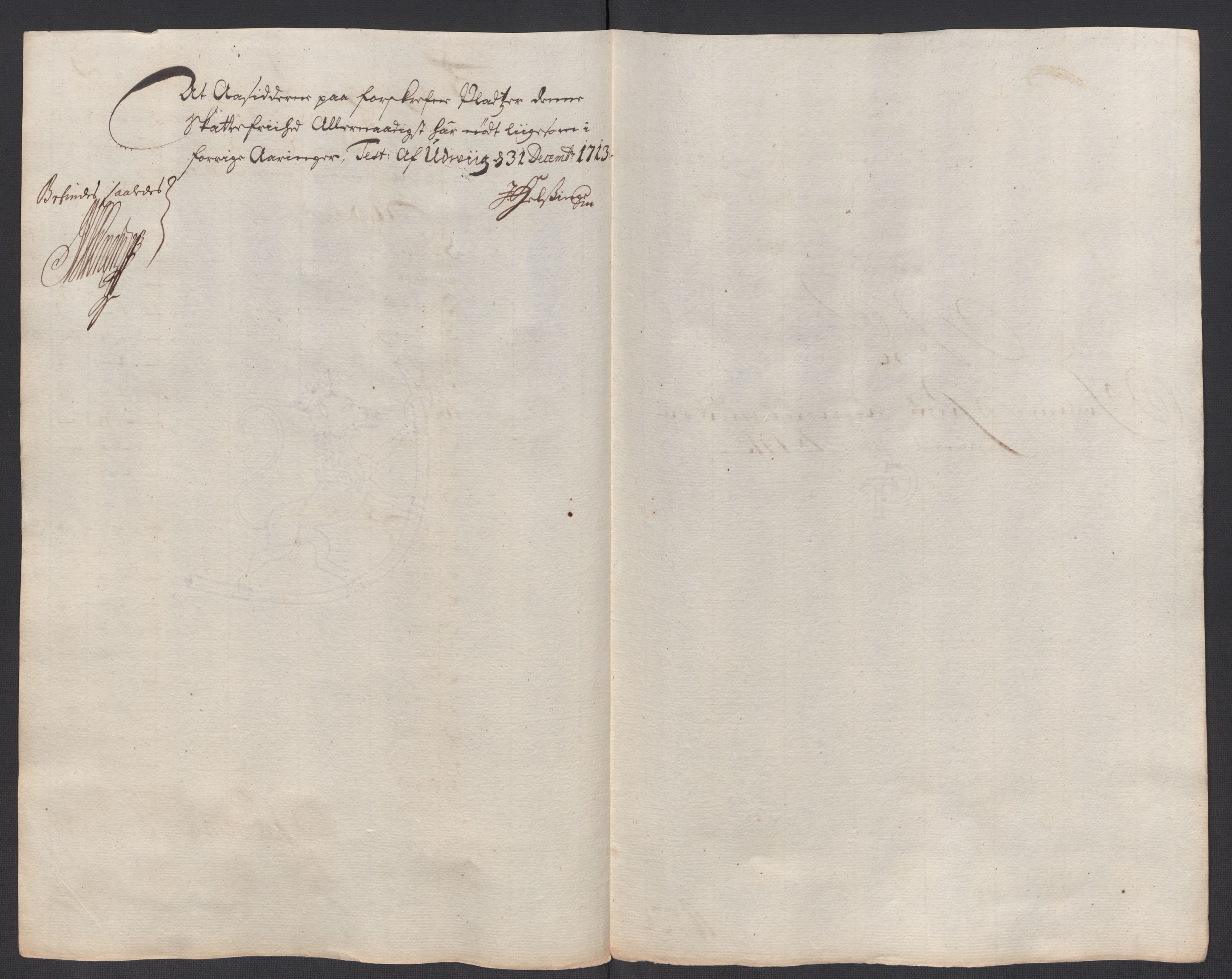 Rentekammeret inntil 1814, Reviderte regnskaper, Fogderegnskap, AV/RA-EA-4092/R63/L4321: Fogderegnskap Inderøy, 1713, p. 405