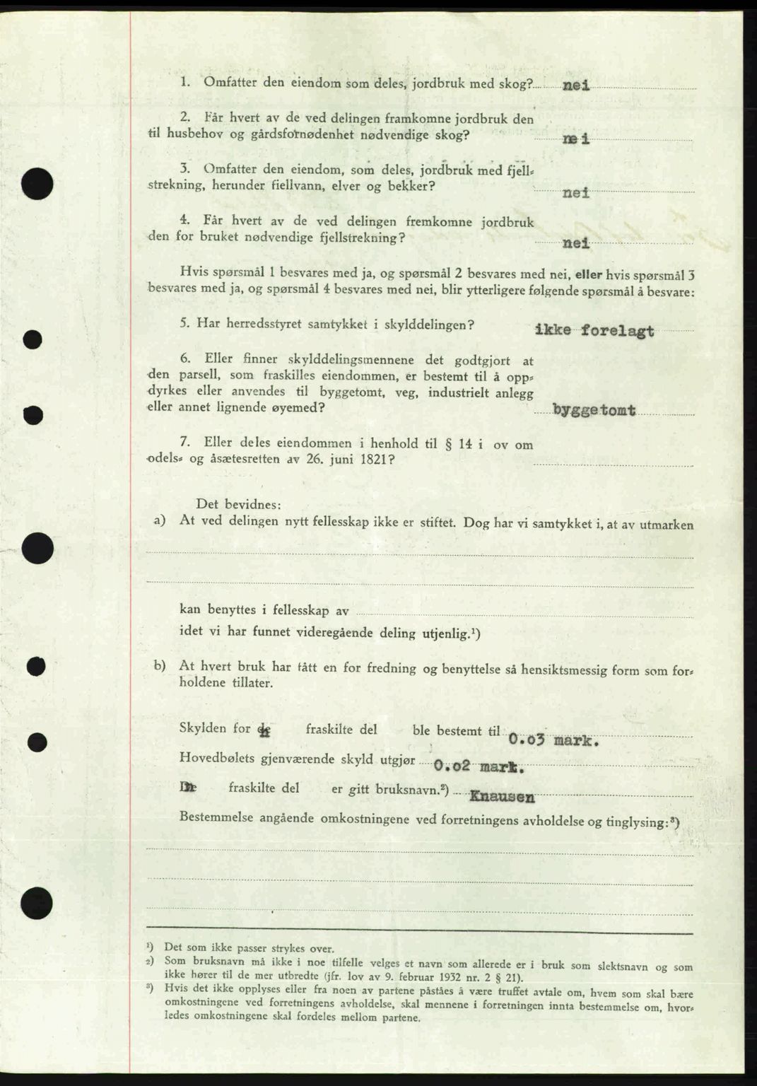 Nordre Sunnmøre sorenskriveri, AV/SAT-A-0006/1/2/2C/2Ca: Mortgage book no. A26, 1947-1948, Diary no: : 2164/1947