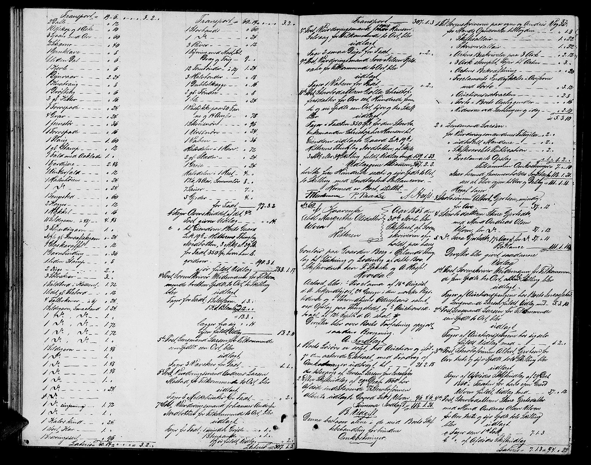 Fosen sorenskriveri, AV/SAT-A-1107/1/3/3A/L0025: Skifteutlodningsprotokoll nr. 4, 1867-1874, p. 82