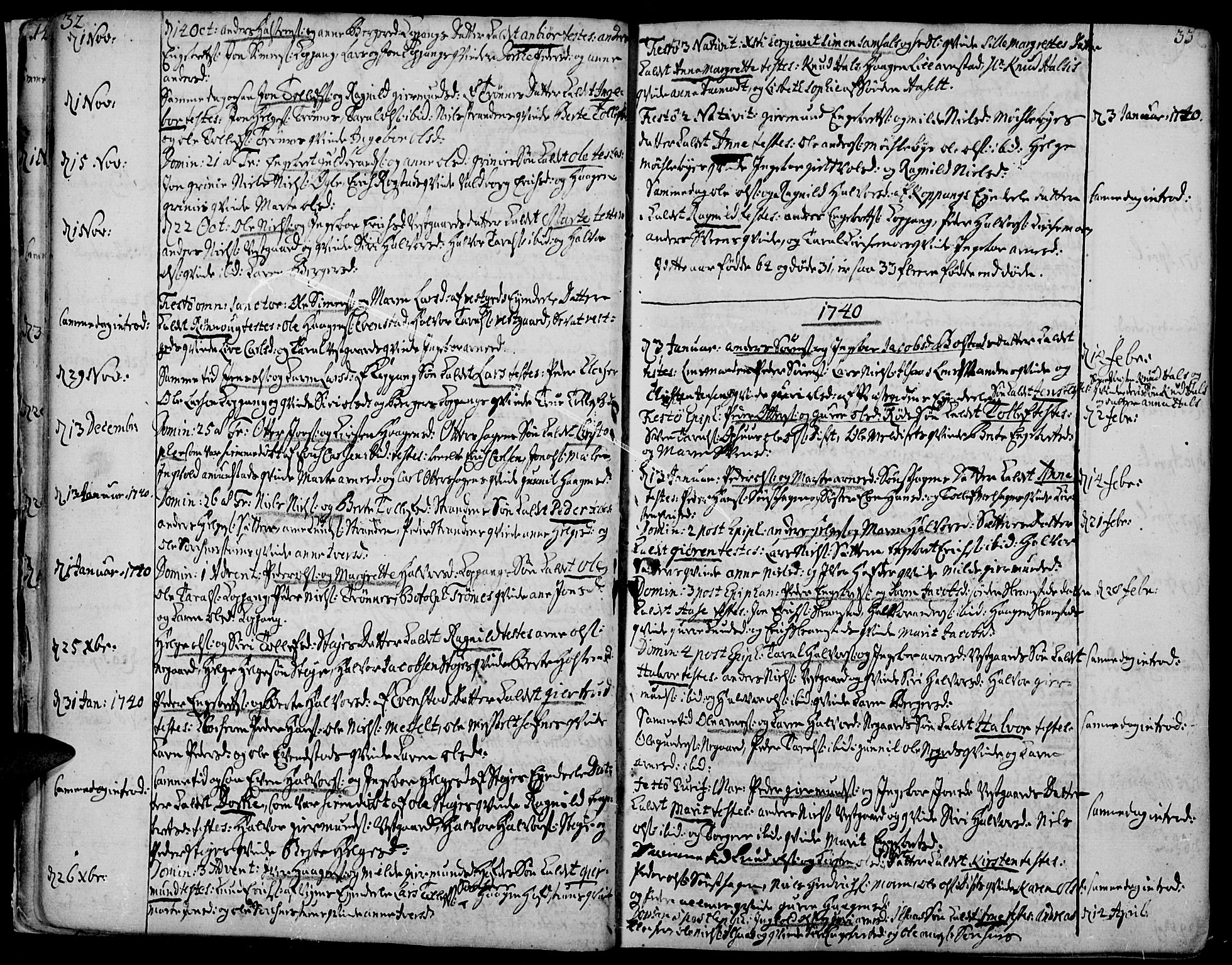 Åmot prestekontor, Hedmark, AV/SAH-PREST-056/H/Ha/Haa/L0002: Parish register (official) no. 2, 1734-1779, p. 32-33