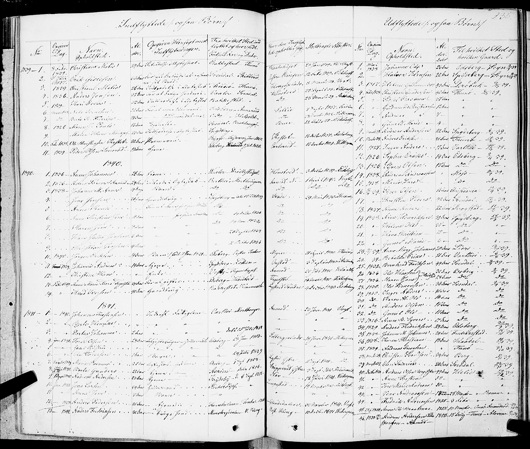 Skiptvet prestekontor Kirkebøker, AV/SAO-A-20009/F/Fa/L0006: Parish register (official) no. 6, 1839-1860, p. 235