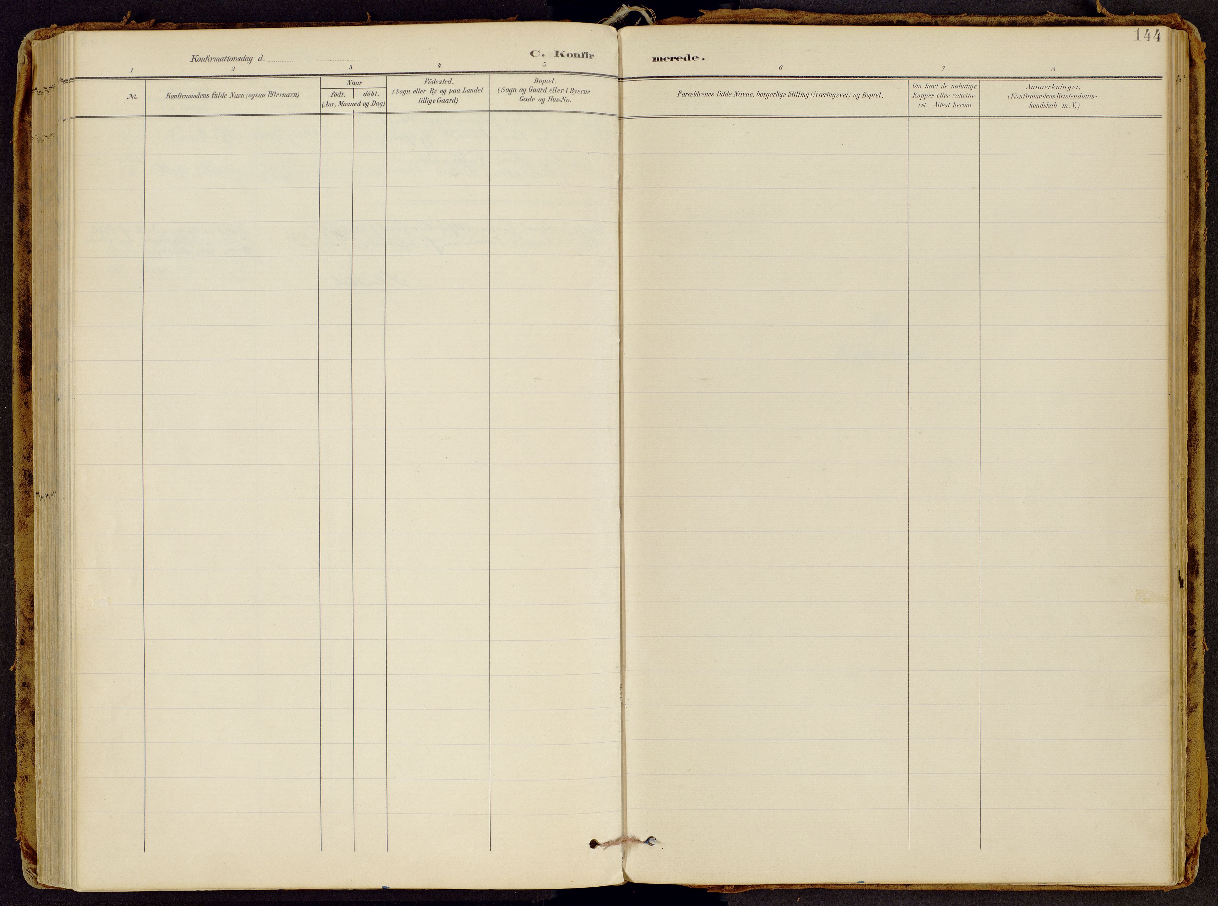 Brandbu prestekontor, AV/SAH-PREST-114/H/Ha/Haa/L0002: Parish register (official) no. 2, 1899-1914, p. 144