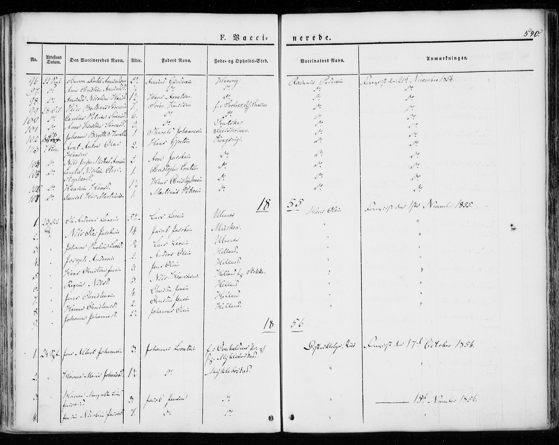 Ministerialprotokoller, klokkerbøker og fødselsregistre - Nordland, SAT/A-1459/872/L1033: Parish register (official) no. 872A08, 1840-1863, p. 590