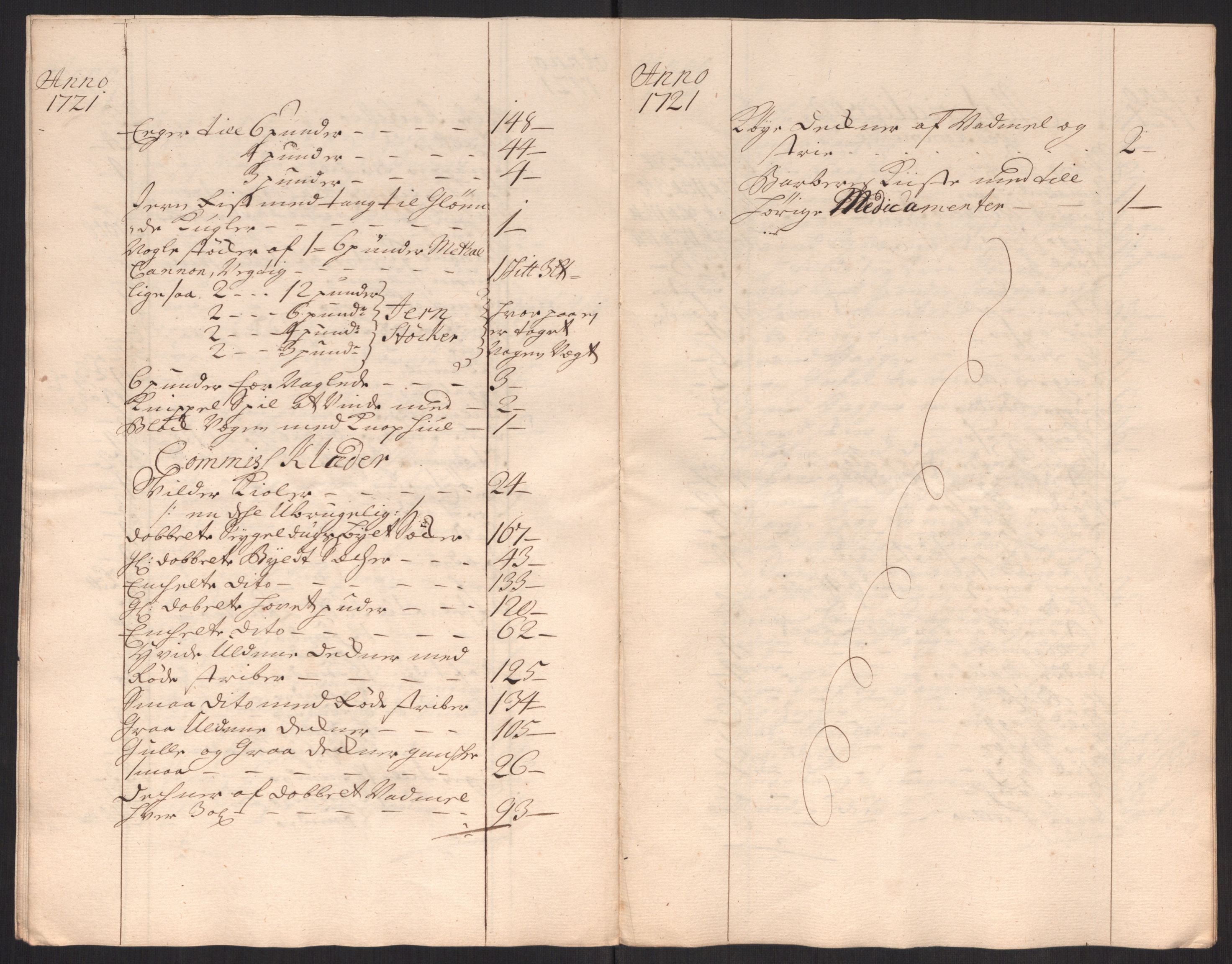 Kommanderende general (KG I) med Det norske krigsdirektorium, AV/RA-EA-5419/D/L0152: Fredriksten festning: Brev, inventarfortegnelser og regnskapsekstrakter, 1720-1723, p. 338