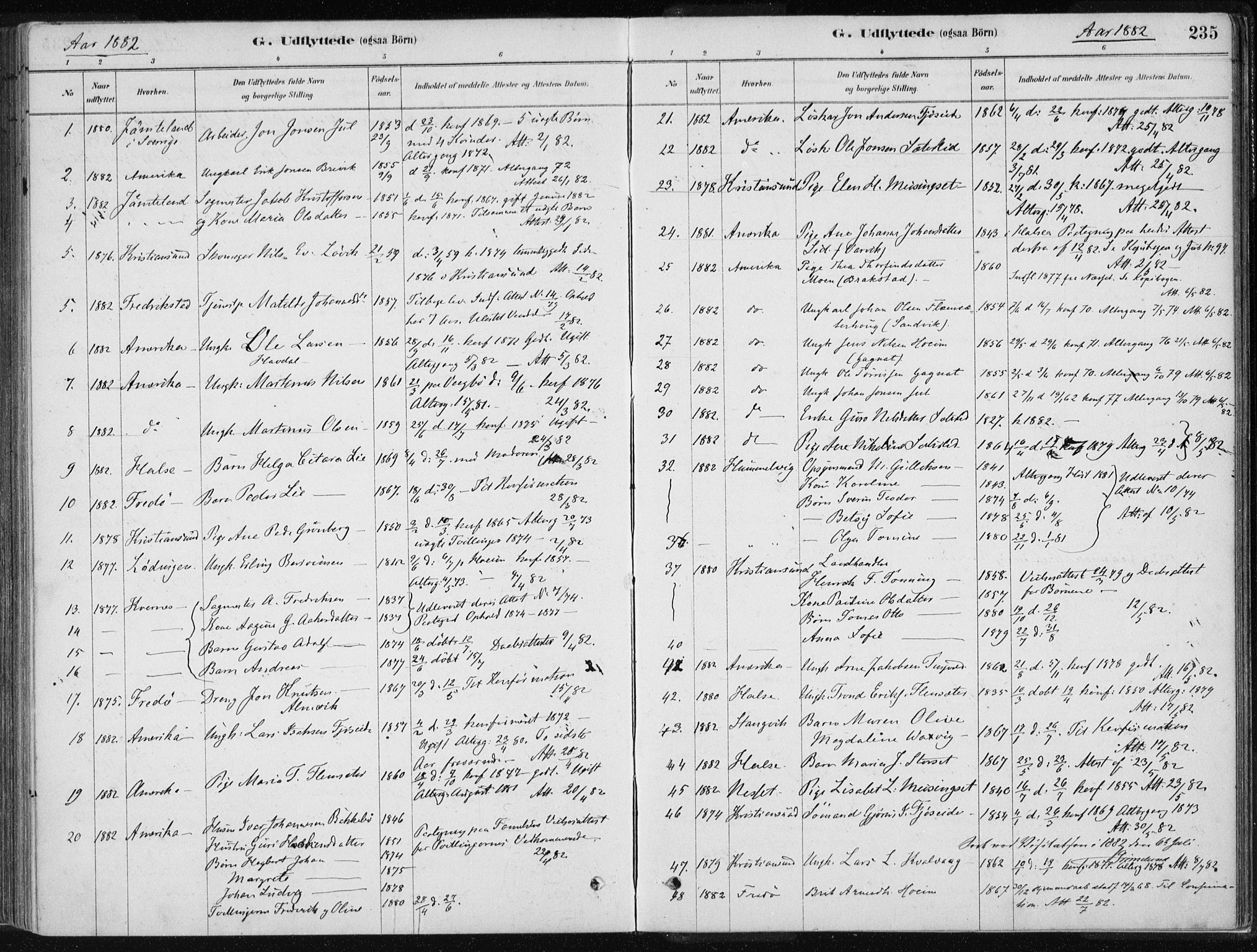 Ministerialprotokoller, klokkerbøker og fødselsregistre - Møre og Romsdal, SAT/A-1454/586/L0987: Parish register (official) no. 586A13, 1879-1892, p. 235