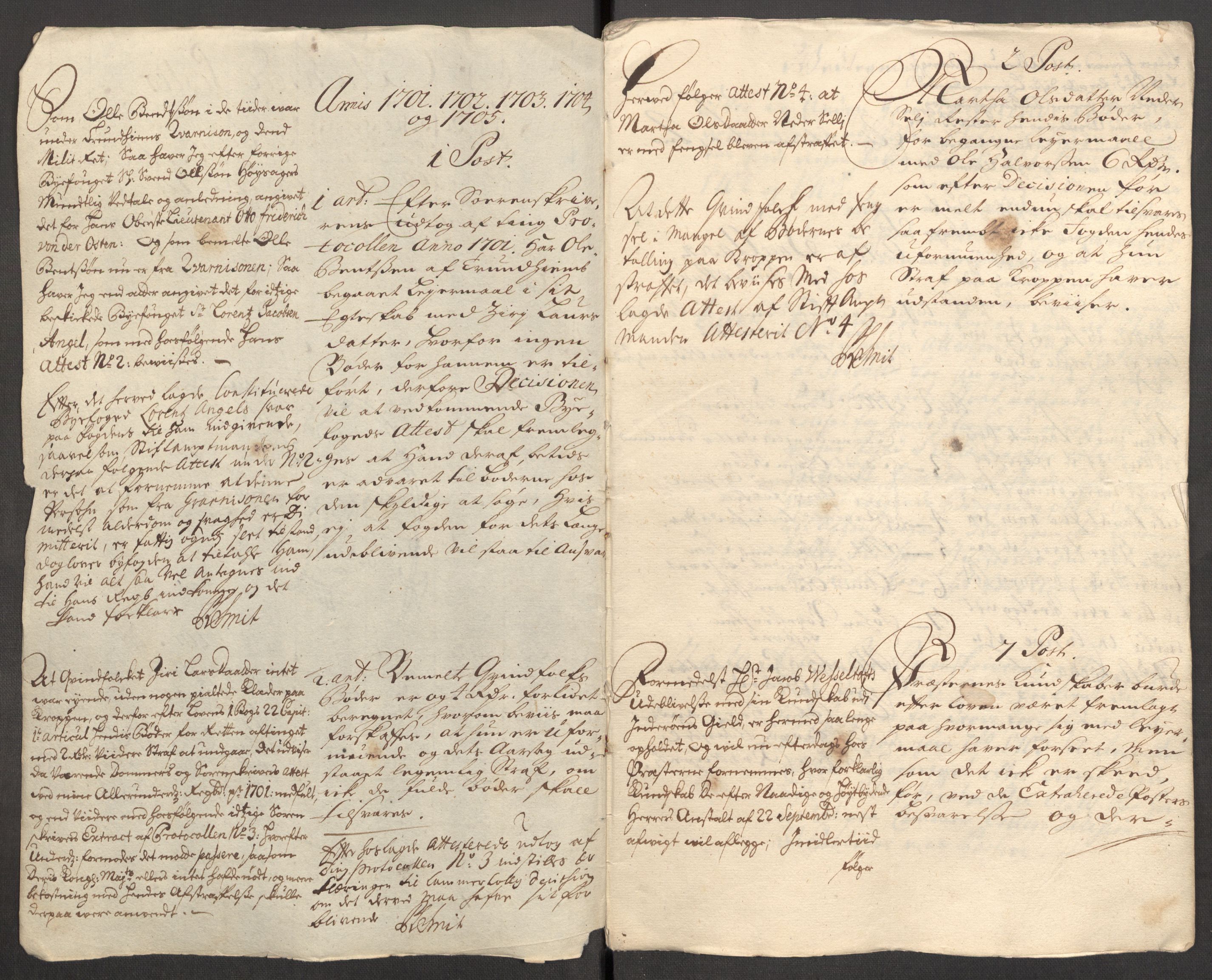 Rentekammeret inntil 1814, Reviderte regnskaper, Fogderegnskap, RA/EA-4092/R63/L4314: Fogderegnskap Inderøy, 1705, p. 376
