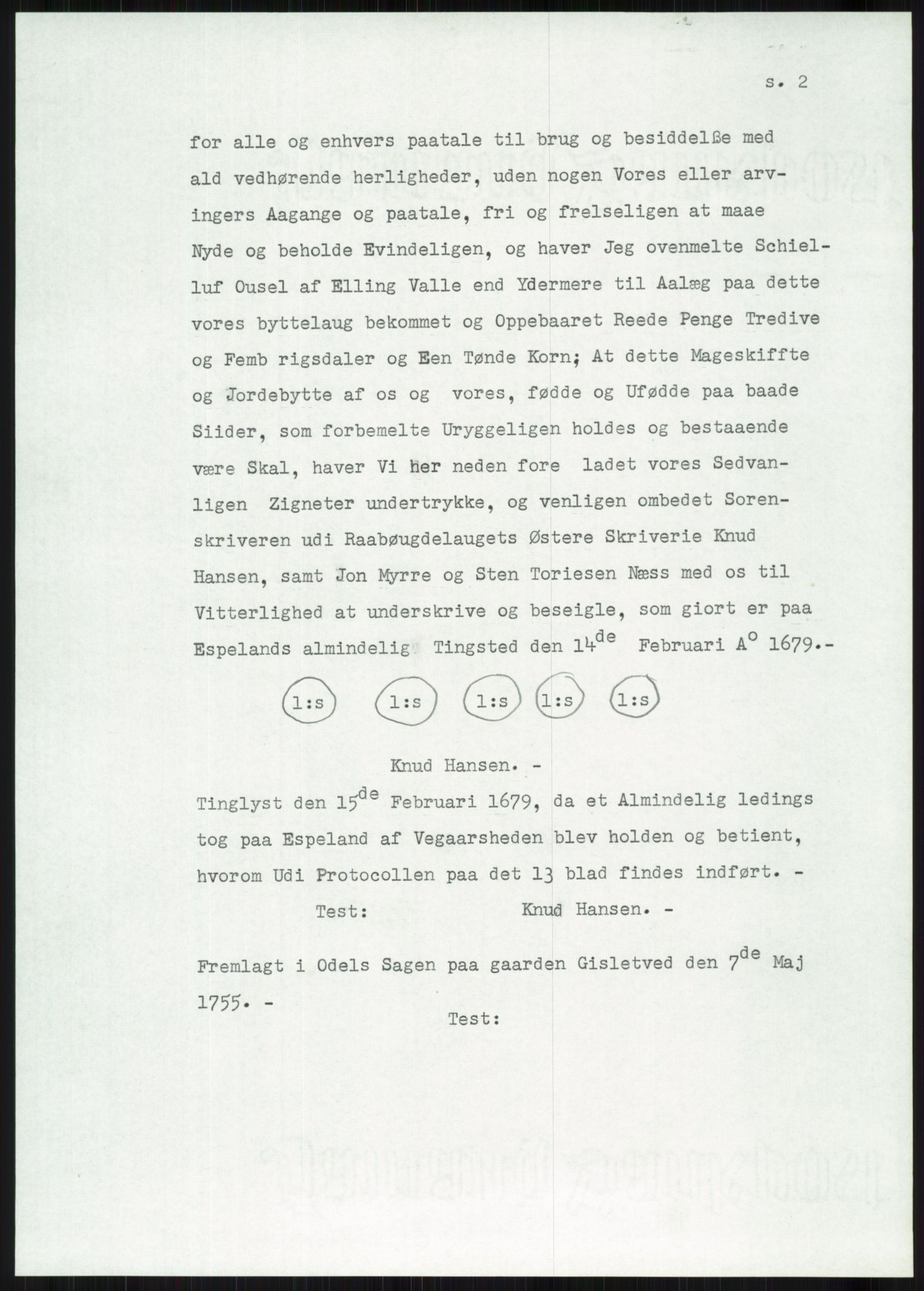 Samlinger til kildeutgivelse, Diplomavskriftsamlingen, AV/RA-EA-4053/H/Ha, p. 1711