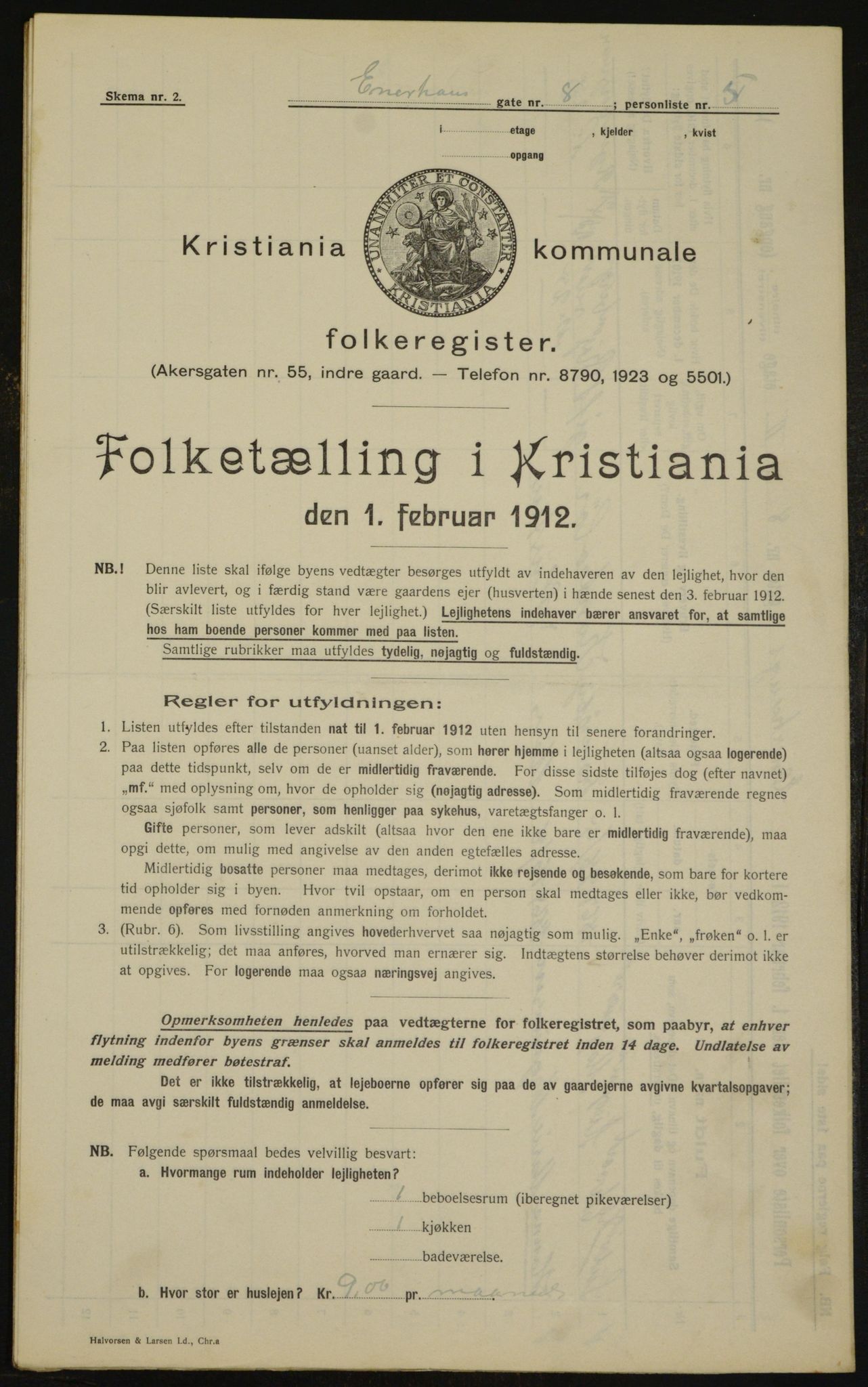 OBA, Municipal Census 1912 for Kristiania, 1912, p. 21502