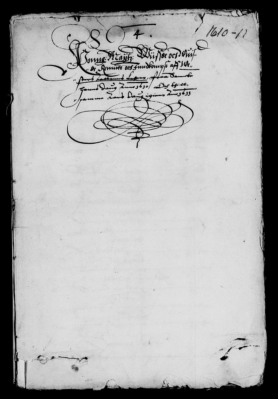 Rentekammeret inntil 1814, Reviderte regnskaper, Lensregnskaper, AV/RA-EA-5023/R/Rb/Rbz/L0001: Nordlandenes len, 1592-1611