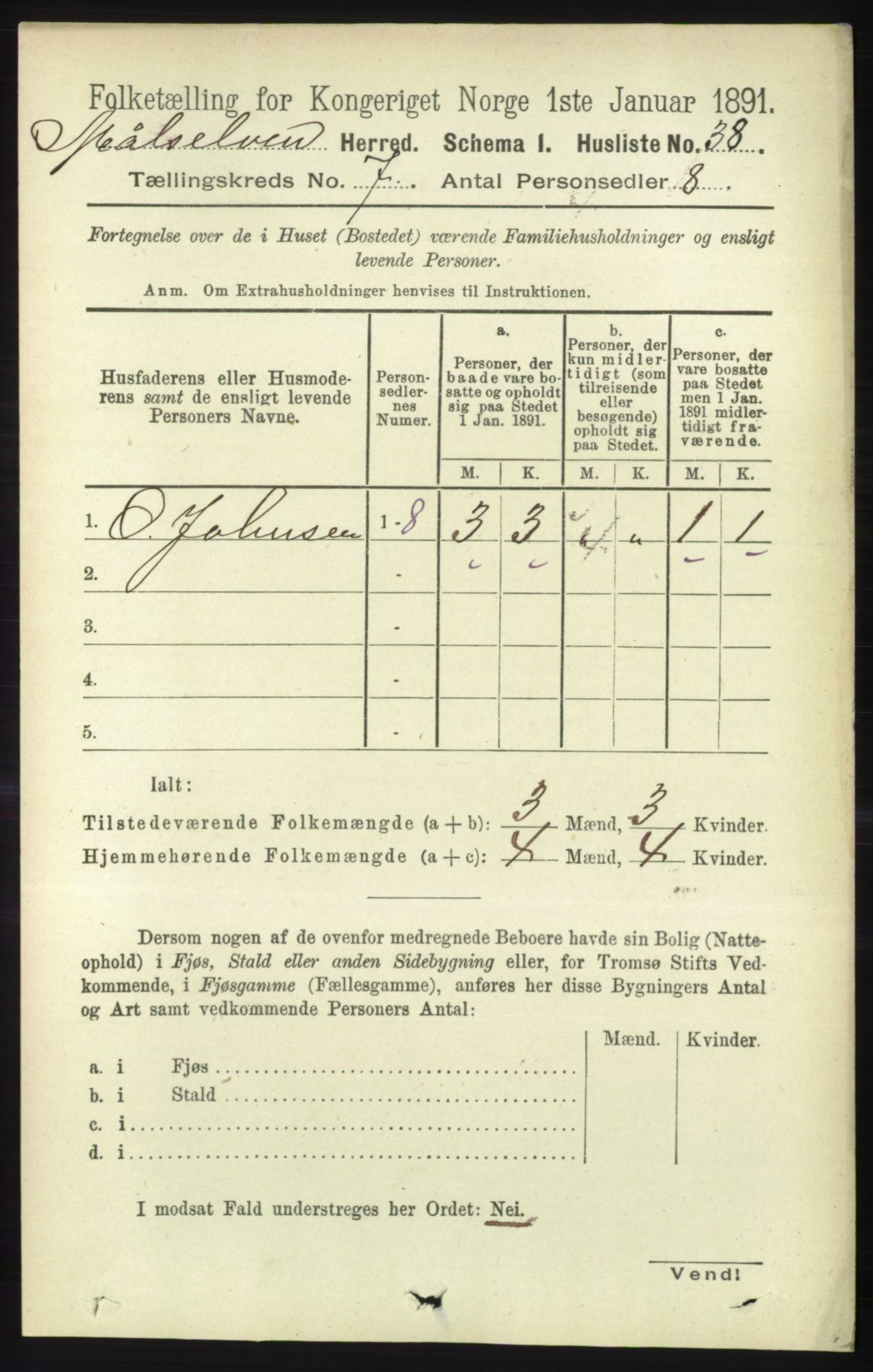 RA, 1891 census for 1924 Målselv, 1891, p. 2210