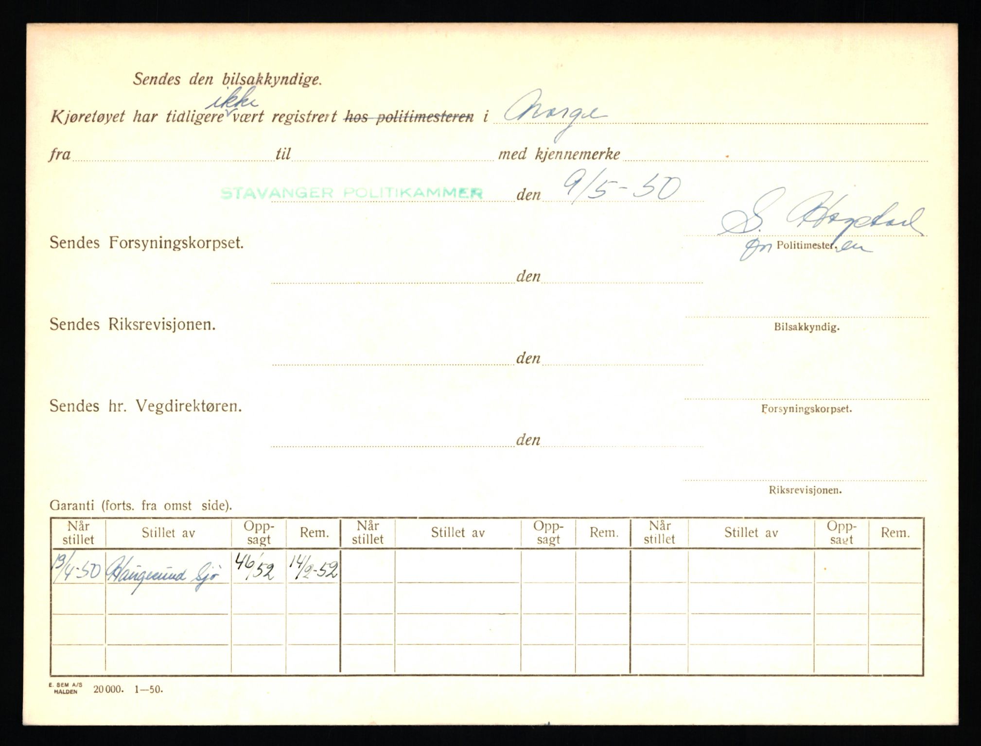 Stavanger trafikkstasjon, AV/SAST-A-101942/0/F/L0011: L-3700 - L-4199, 1930-1971, p. 252