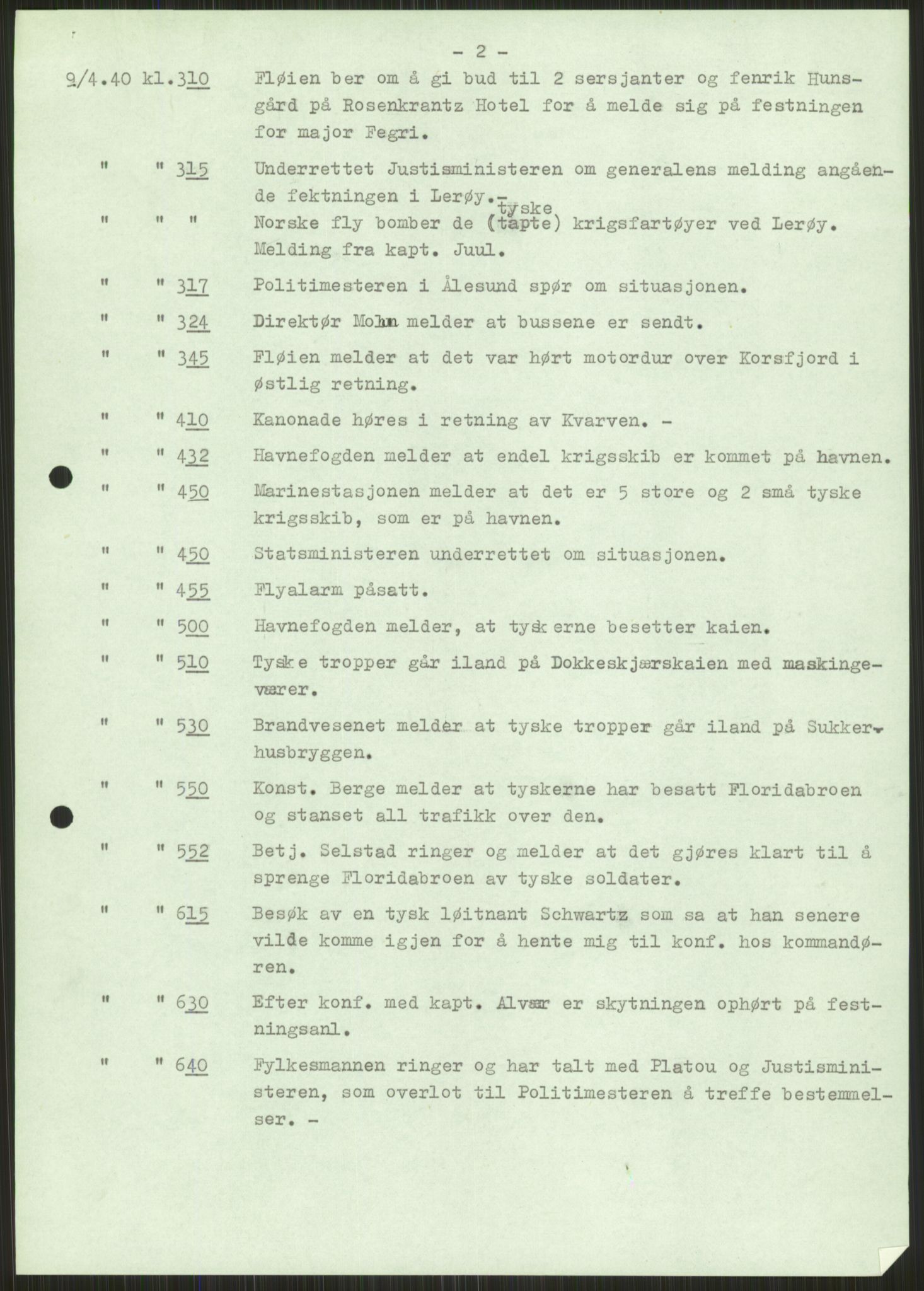 Forsvaret, Forsvarets krigshistoriske avdeling, AV/RA-RAFA-2017/Y/Ya/L0015: II-C-11-31 - Fylkesmenn.  Rapporter om krigsbegivenhetene 1940., 1940, p. 228