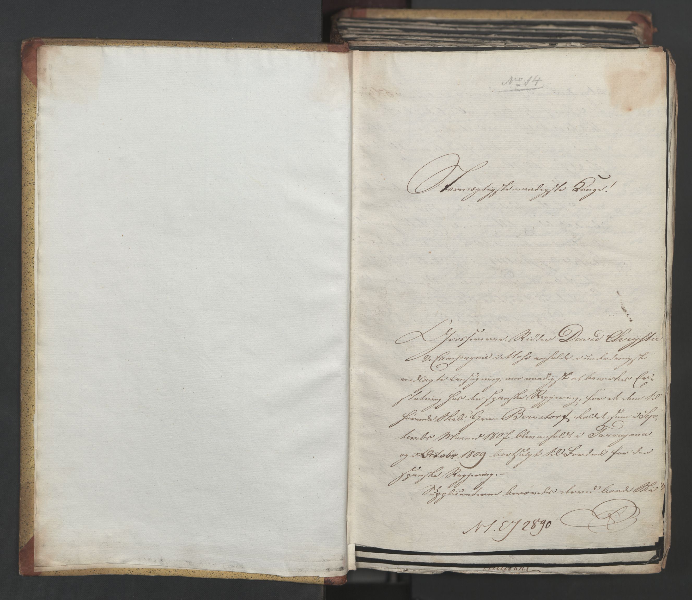 Statsrådsavdelingen i Stockholm, AV/RA-S-1003/D/Da/L0014: Regjeringsinnstillinger nr. 2890-3057, 1818, p. 3