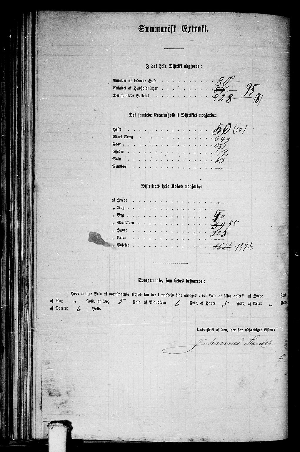 RA, 1865 census for Hjørundfjord, 1865, p. 78